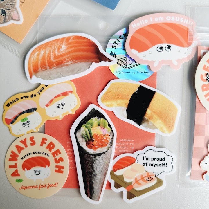 壽司 7入防水貼紙包 ｜日本Greeting Life