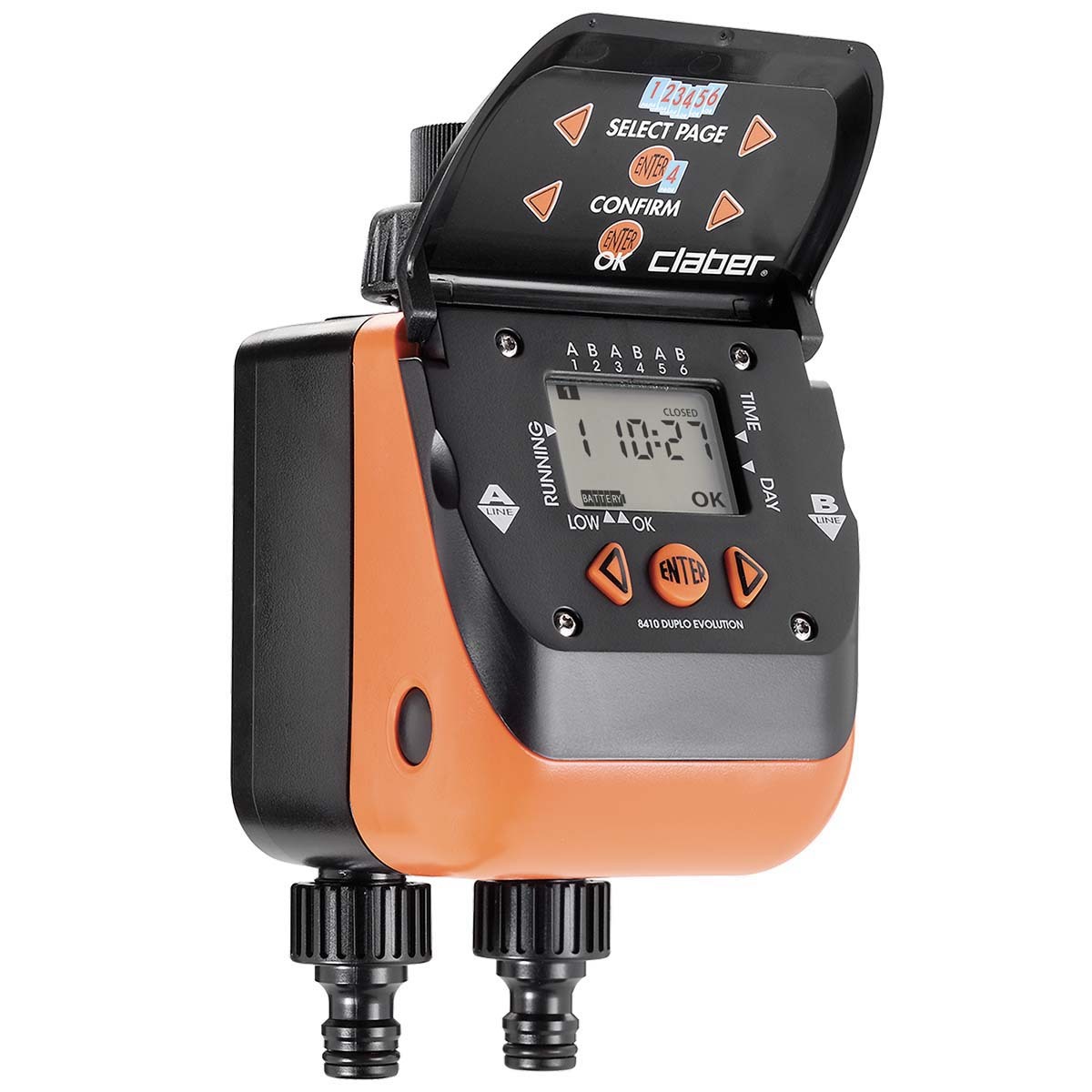 意大利"CLABER" 3/4"自定式灑水時間制(雙出水位)-[8410]