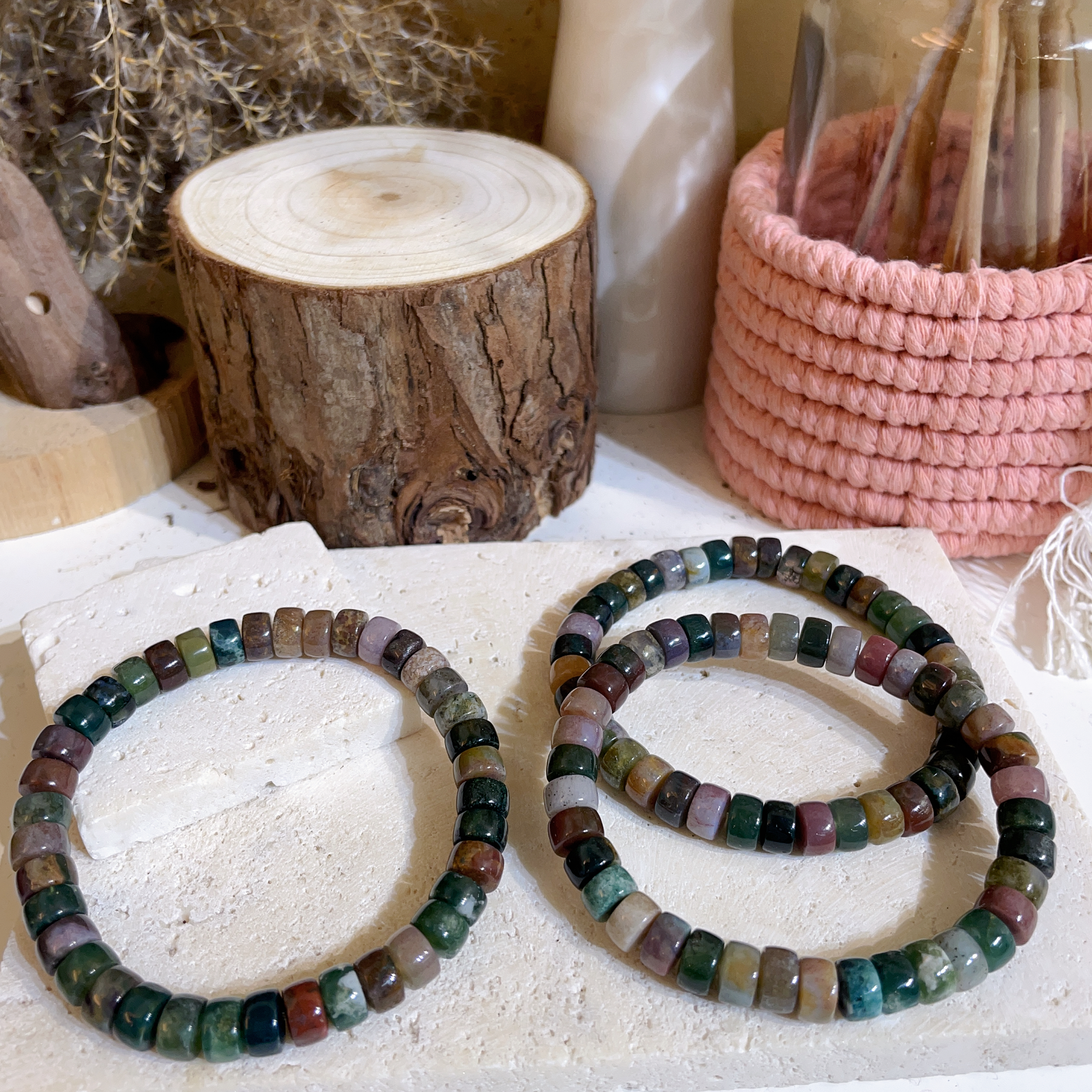 水草瑪瑙直切珠手串 7mm