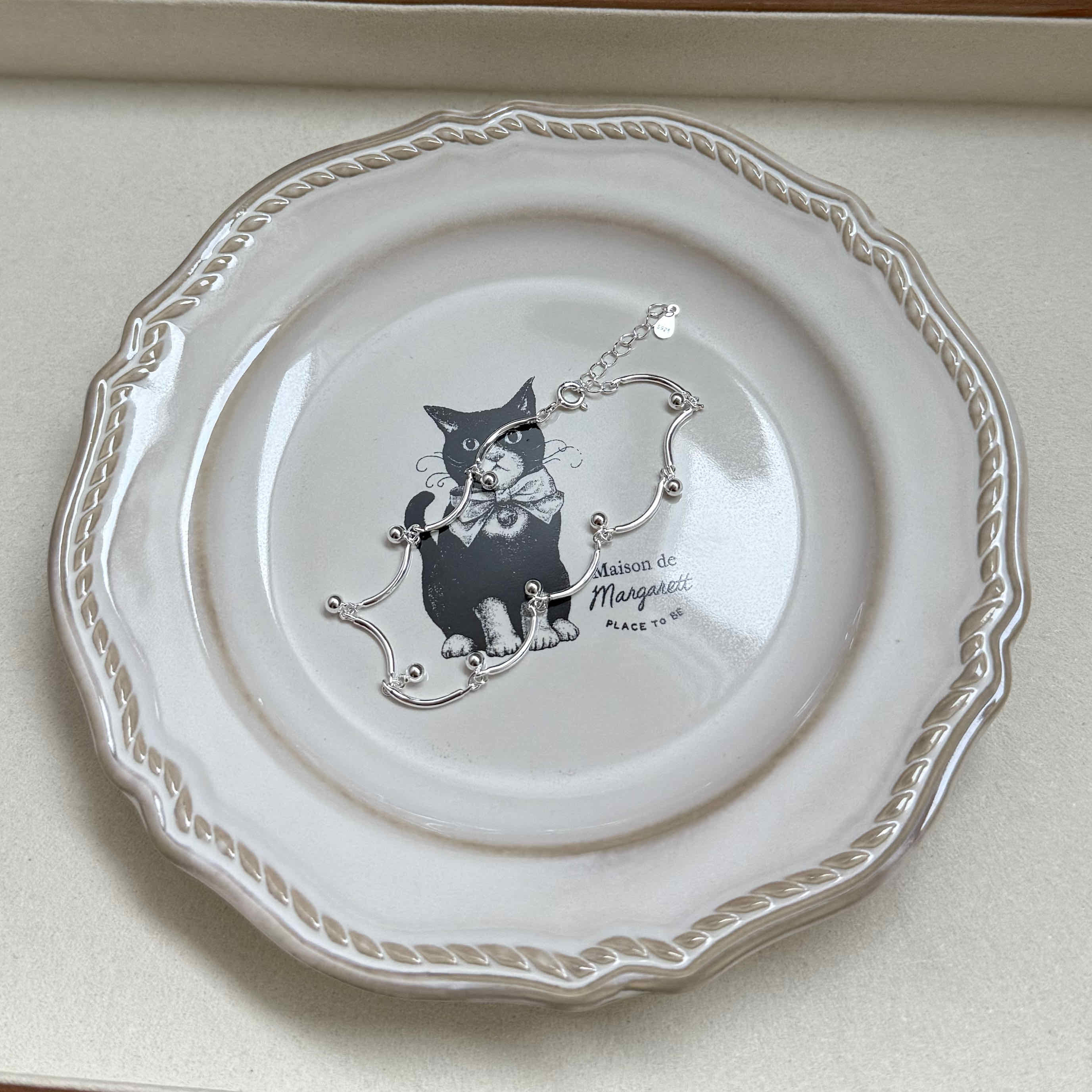 🇰🇷925 silver 聖誕花圈厚磅手鍊