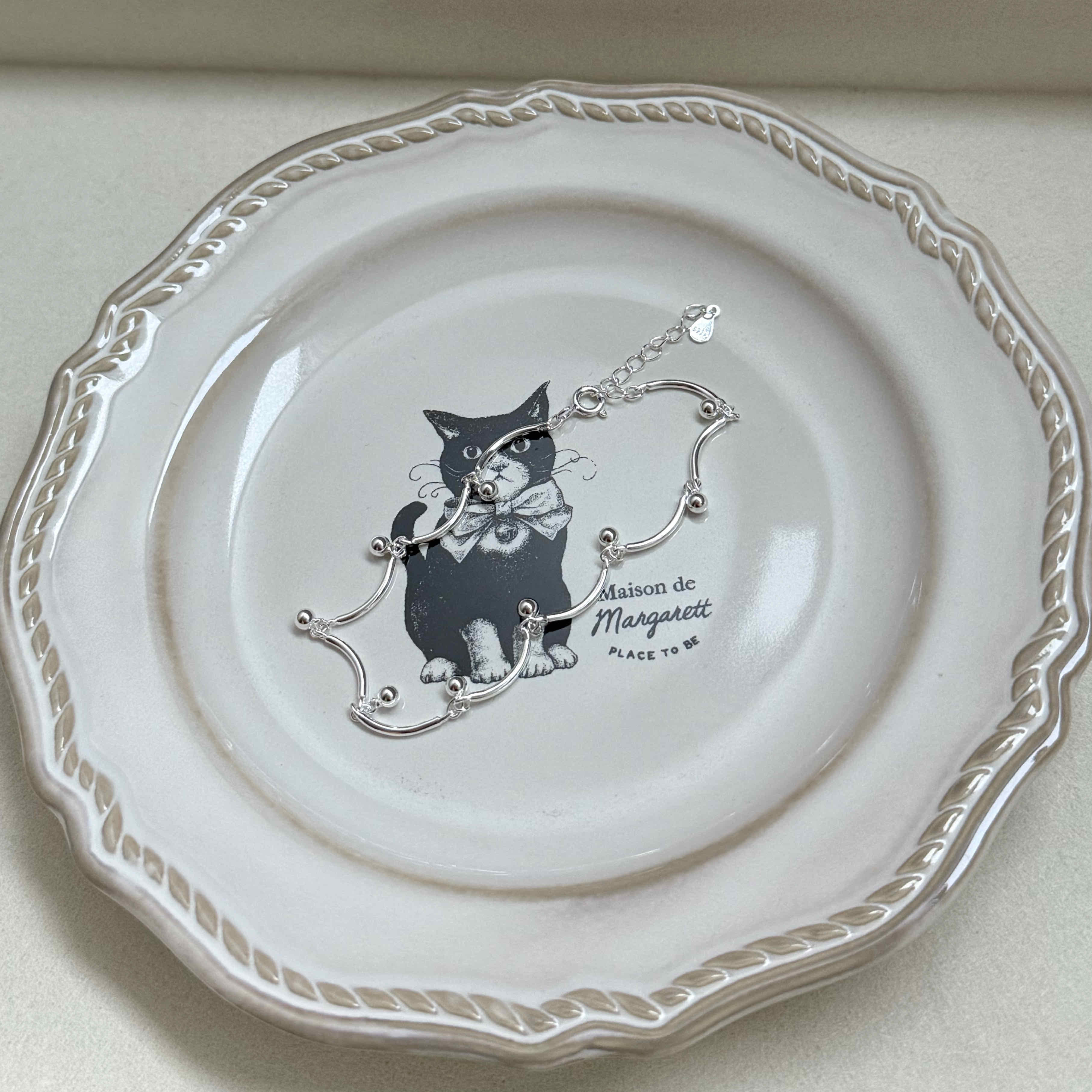 🇰🇷925 silver 聖誕花圈厚磅手鍊