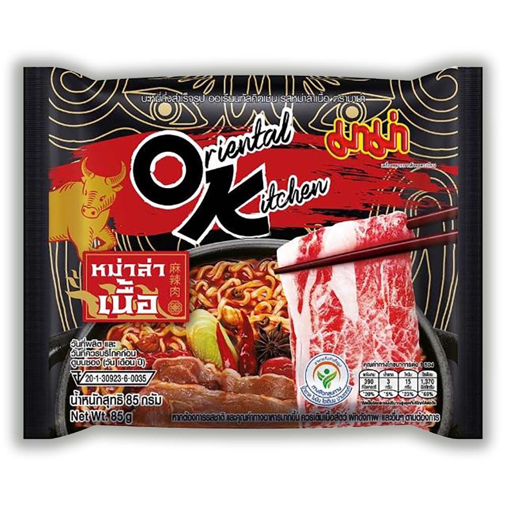 短效期 特價 泰國 OK牌 麻辣牛肉湯麵 泡麵 85g (單包)