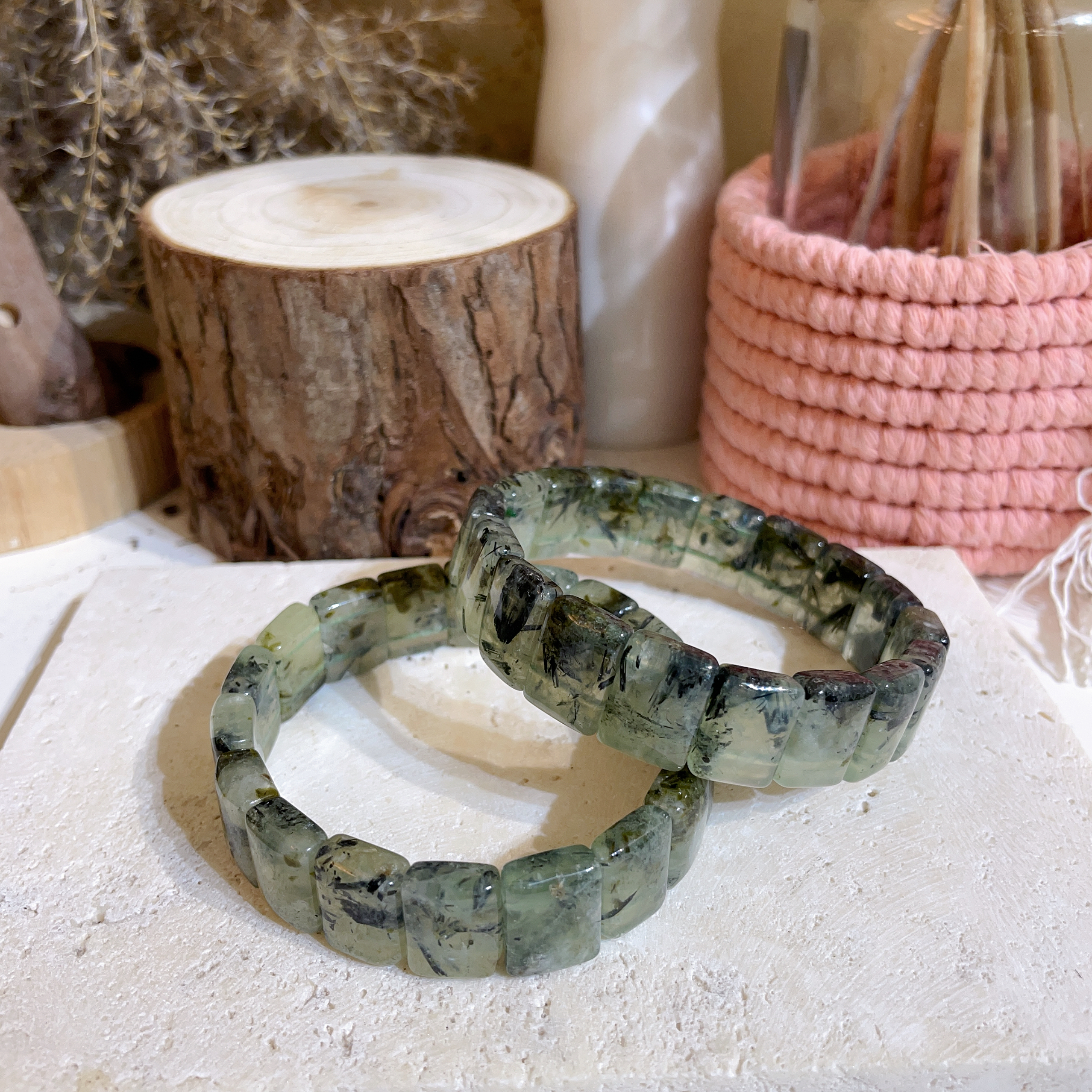 竹林葡萄石共生手排 14+mm