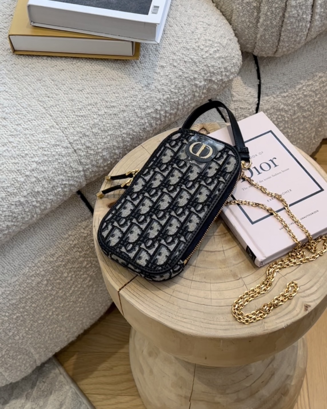 DIOR｜30 MONTAIGNE CALL'IN 手機包 藍色老花