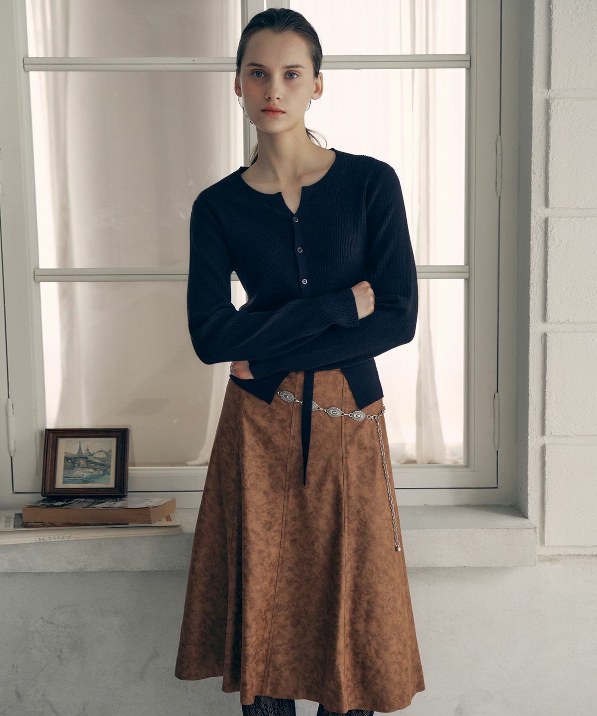 ROLAROLA SUEDE MERMAID SKIRT