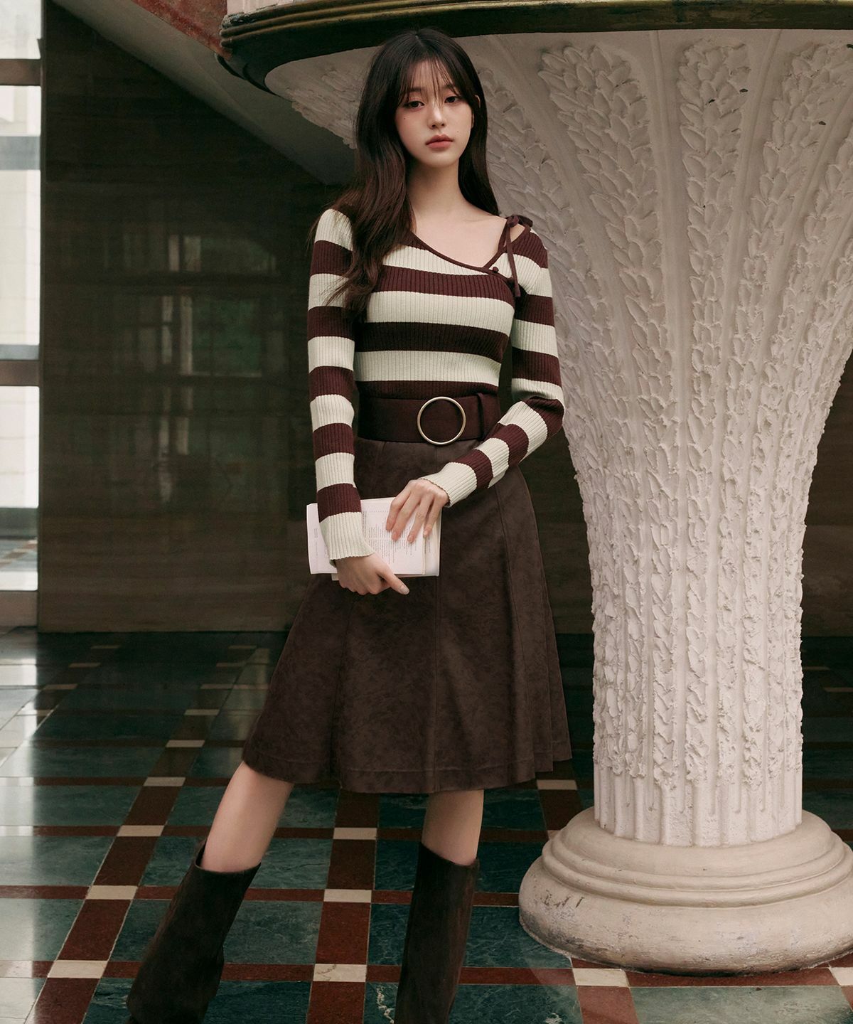 ROLAROLA SUEDE MERMAID SKIRT