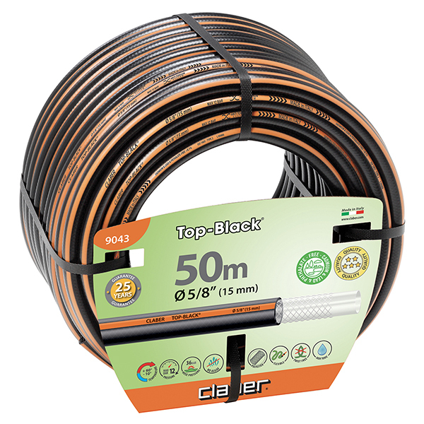 意大利"CLABER" 黑色橙線花園喉5/8"X50M-[9043]