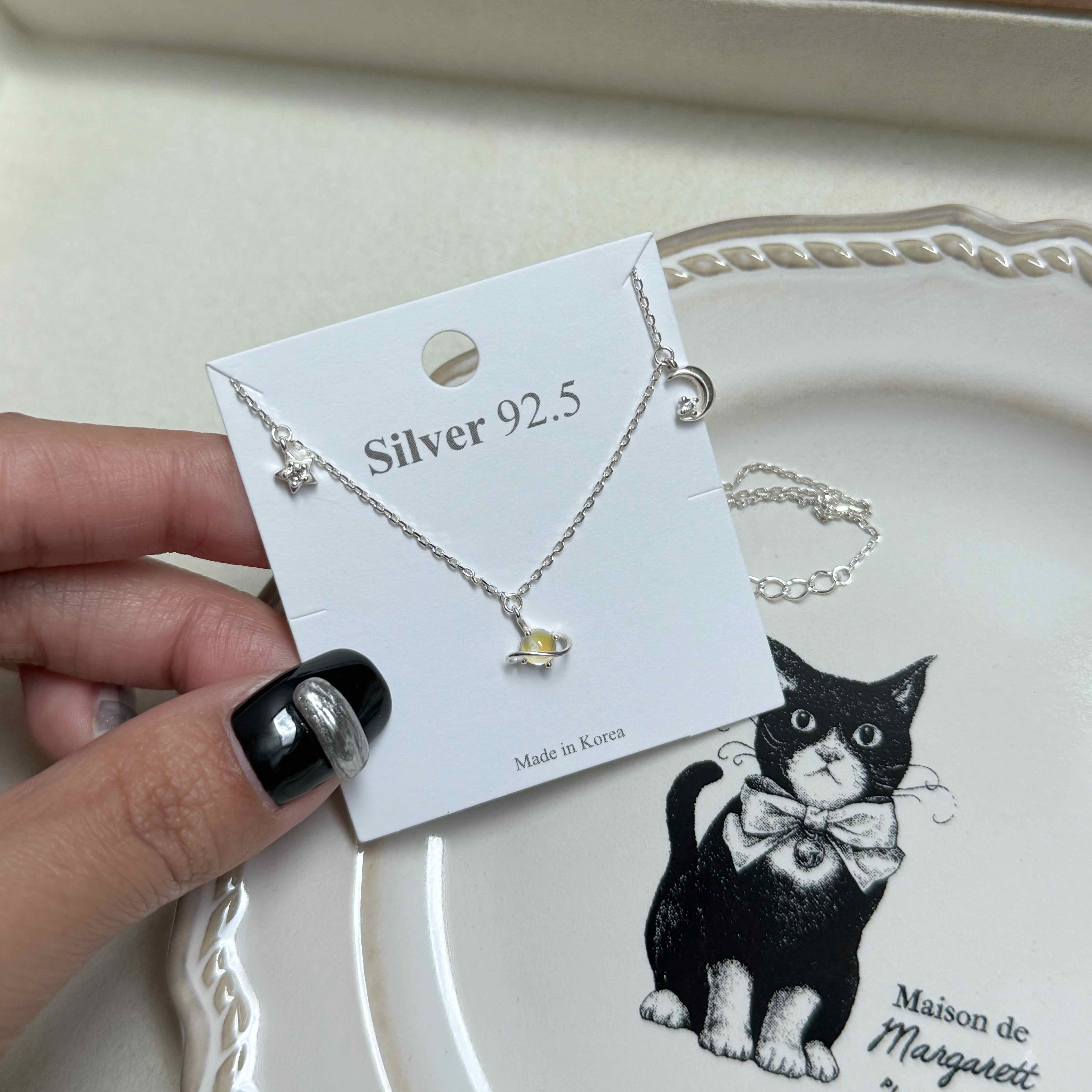 🇰🇷925 silver 太空浪漫 項鍊