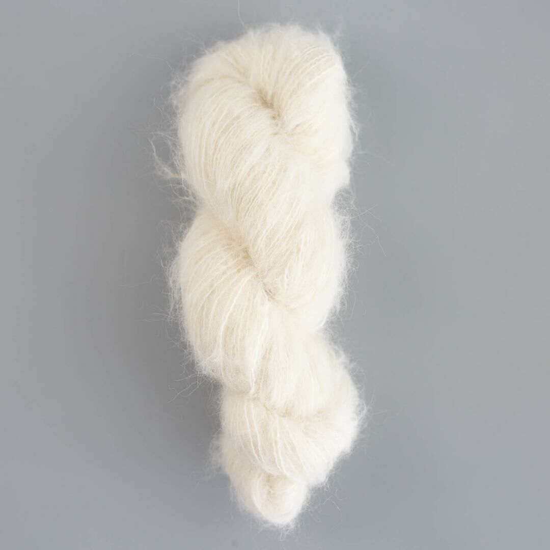 Kremke - Baby Silk Fluffy 羊駝蠶絲混紡毛線 未染色