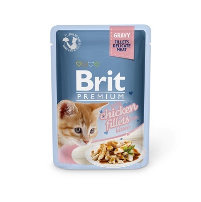 捷克 Brit 自然精選系列 幼貓濕糧 雞肉配肉汁 85g【原箱24包】