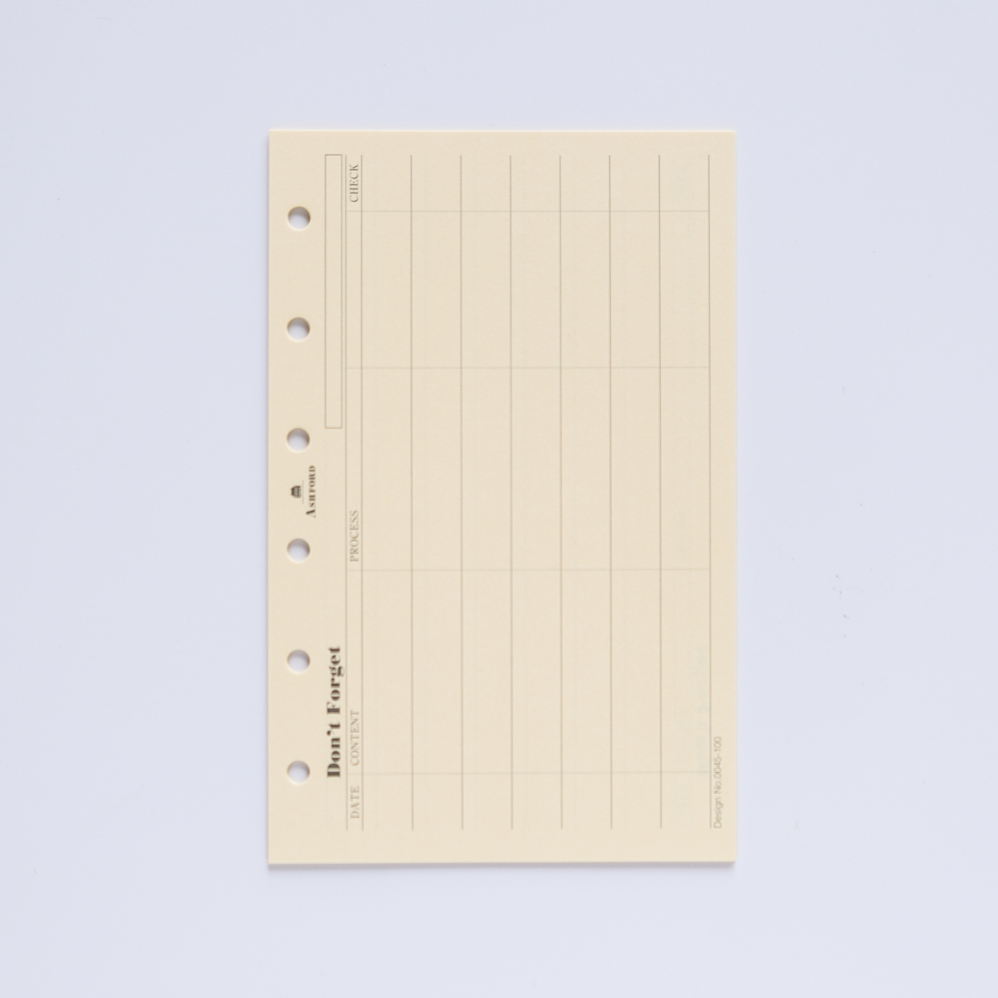 MINI6／TO DO List 表格-橫式（30張入）