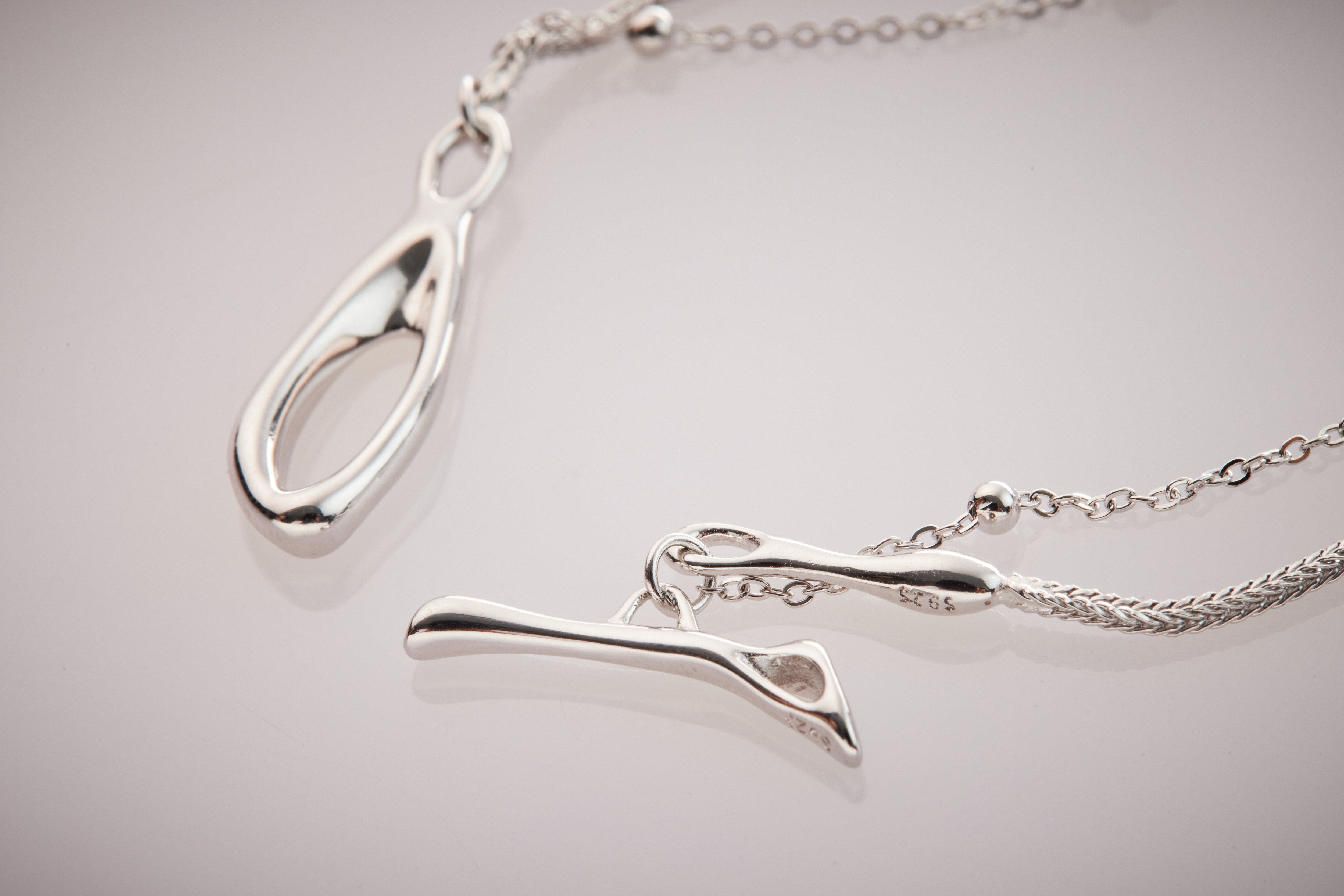 B355  |純銀雙鍊手鍊