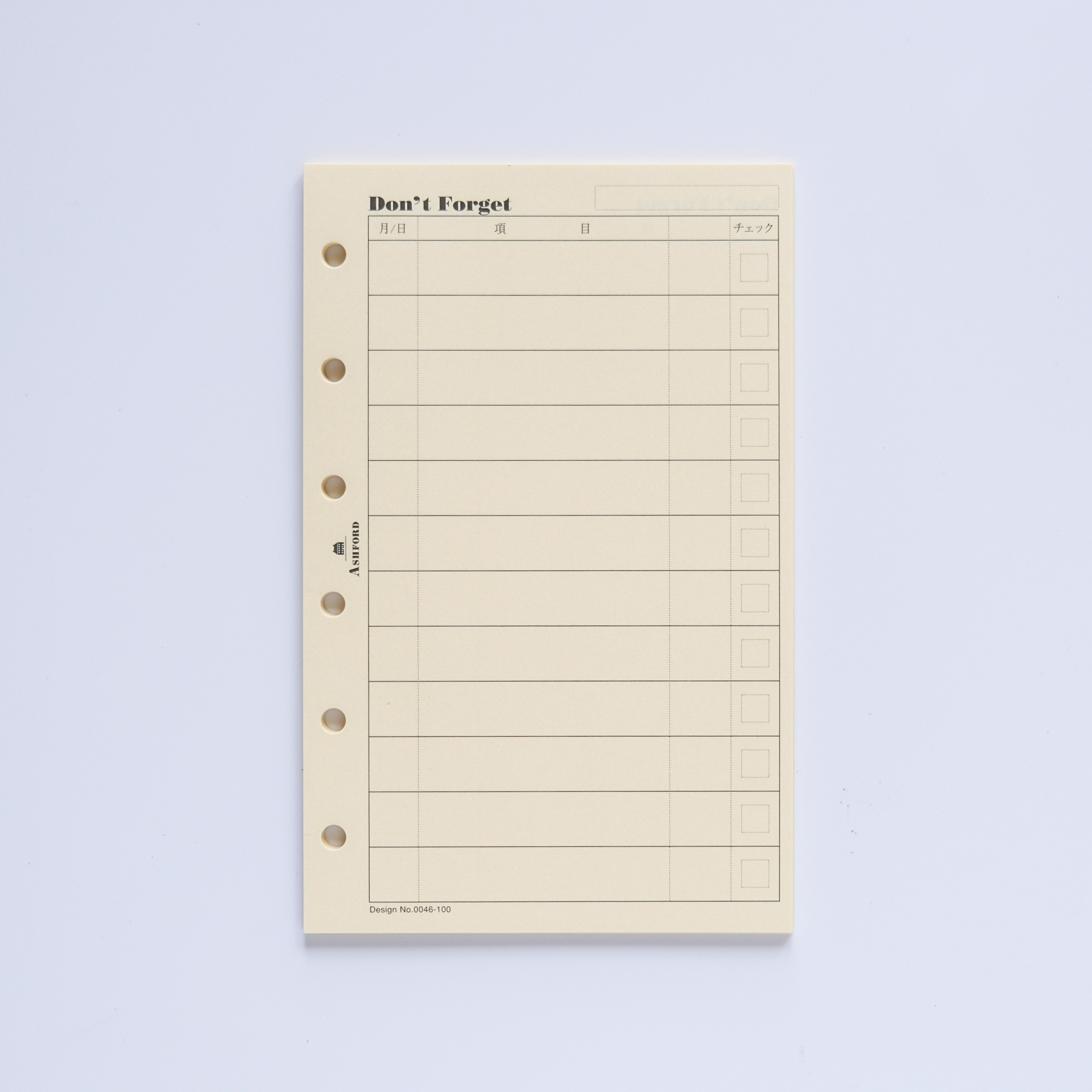 MINI6／TO DO List 表格（30張入）