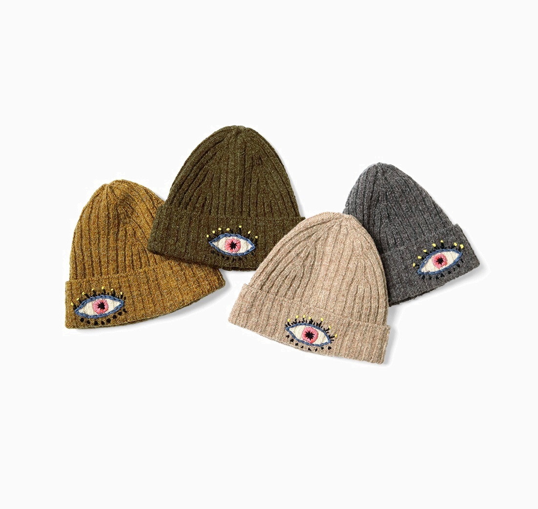 KAPITAL 2024 A/W 5G WOOL KNIT CAP (SPEAKEASY EMB) - PRE ORDER ITEM (預訂中)