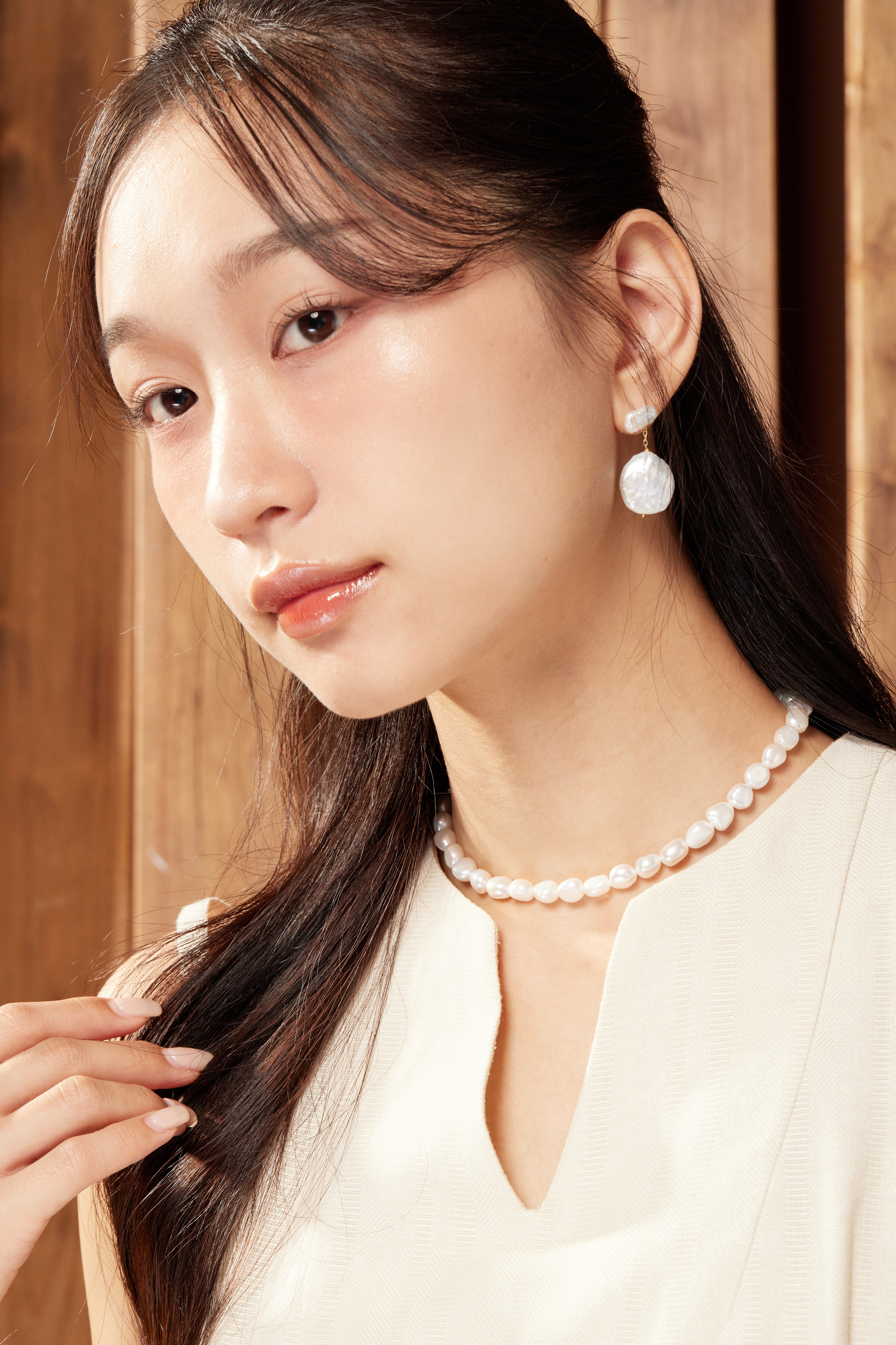 N818 | 純銀淡水珍珠項鍊