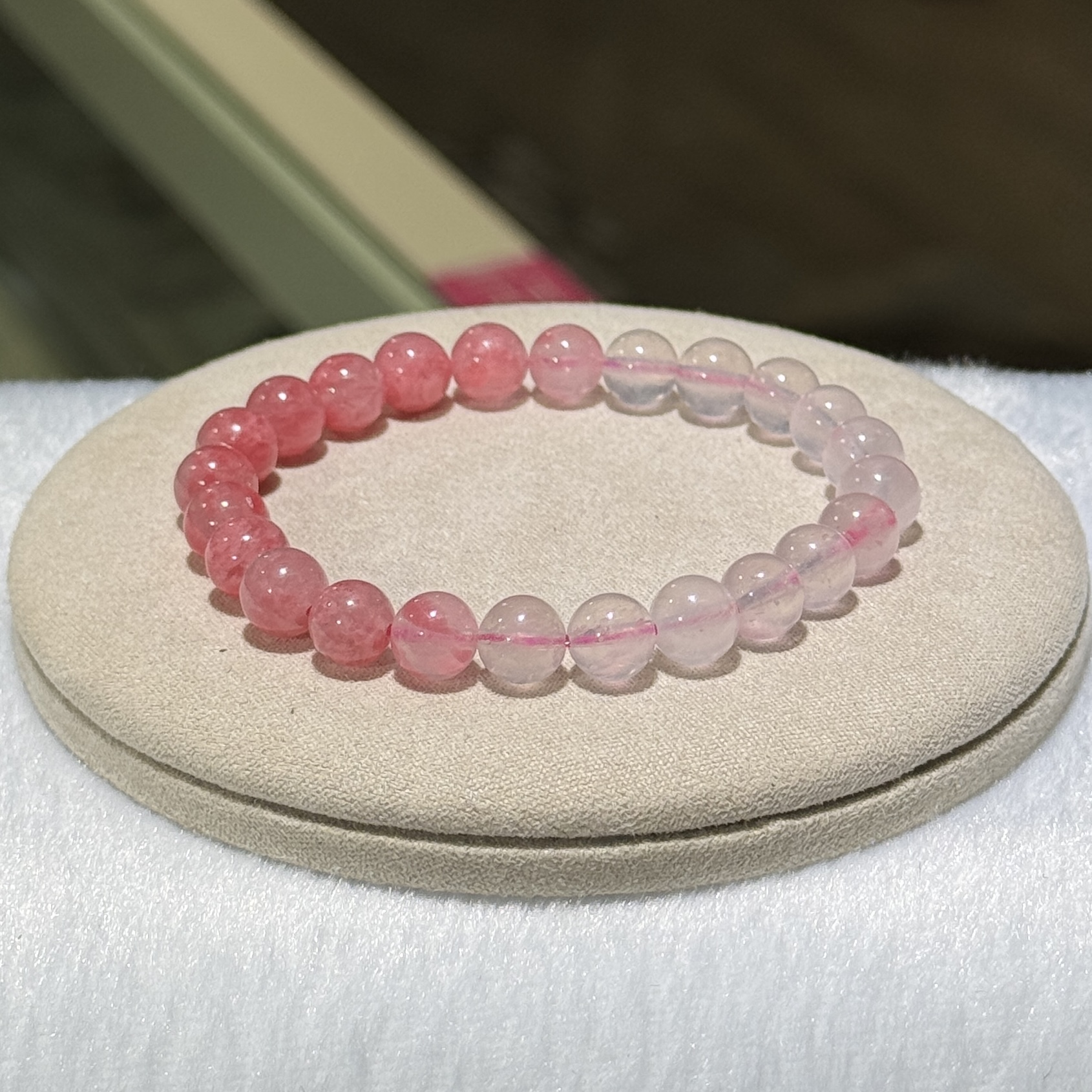 薔薇輝石手串 7.5 mm+/-