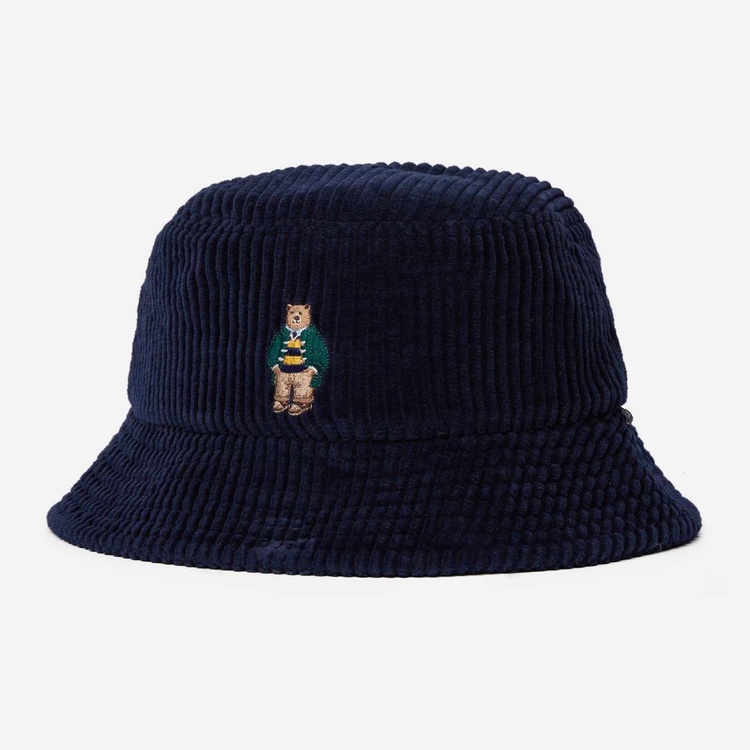 [K] WHO.A.U STEVE CORDUROY BUCKET HAT,NAVY, WHACD4T31A-59-NAVY (KWAU1558)
