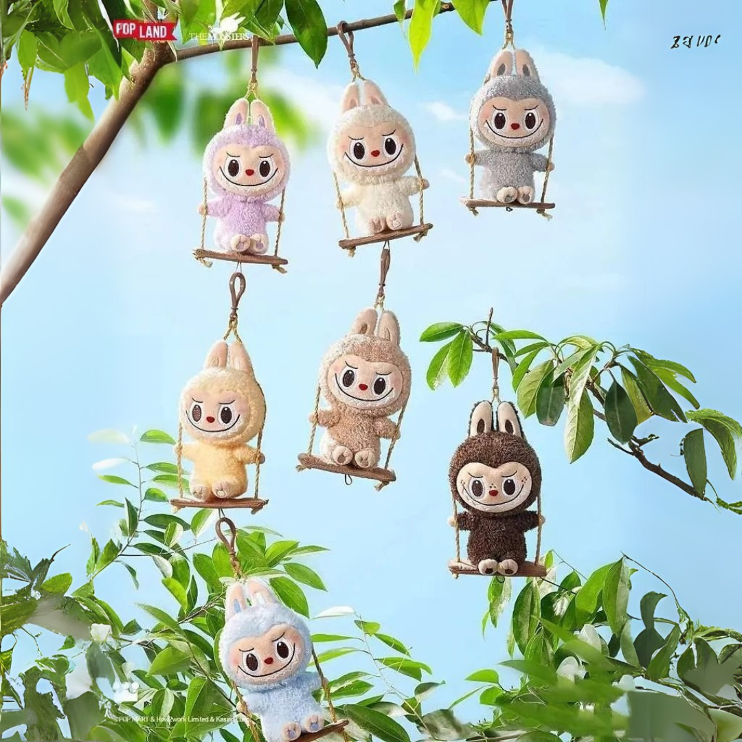 POPMART 泡泡瑪特 Labubu 盪鞦韆 毛絨 盲盒 拉布布 木工坊  公仔