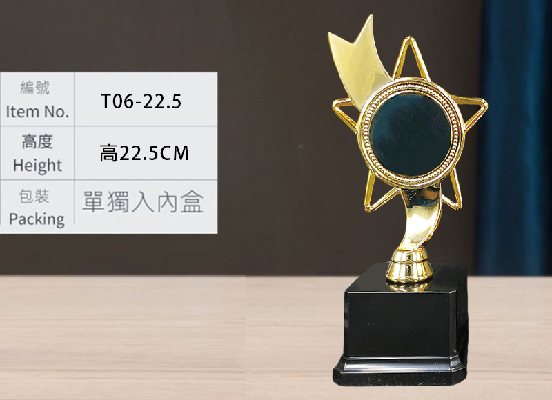 訂製通用花牌獎盃 升級送彩色排版金貼 T06