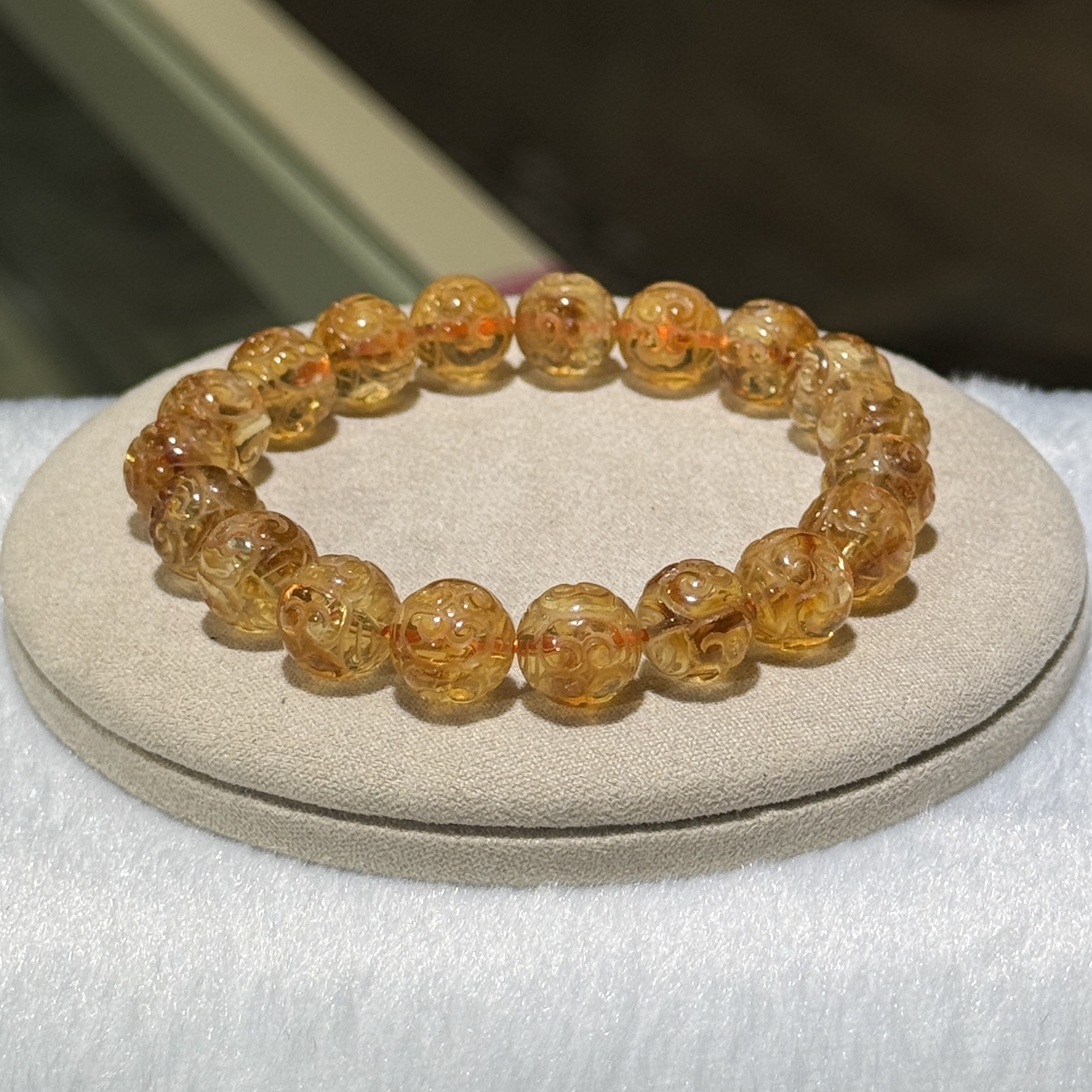 黃水晶迴紋手串 10 mm +/-