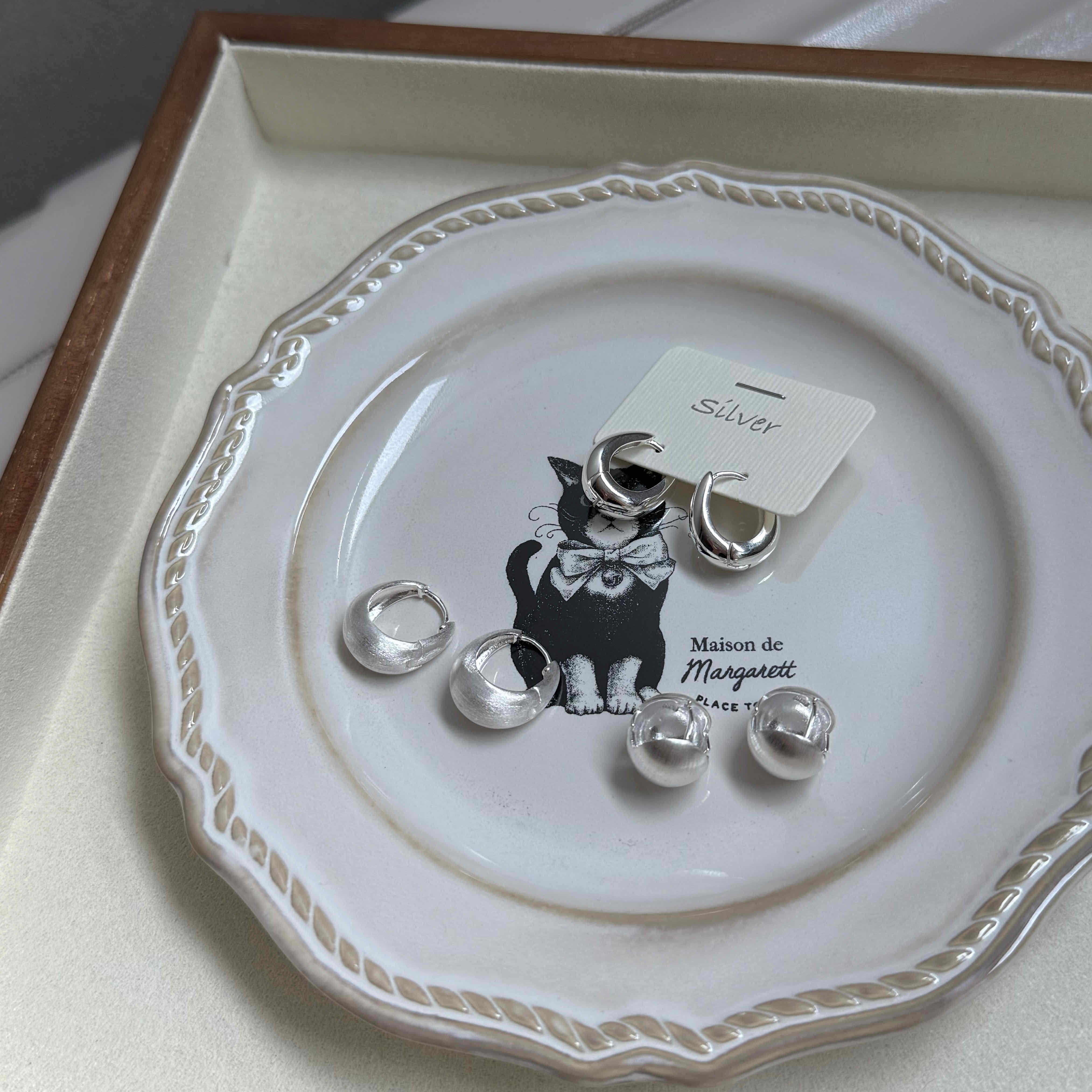 🇰🇷925 silver 冬天厚磅易扣耳環｜3 style