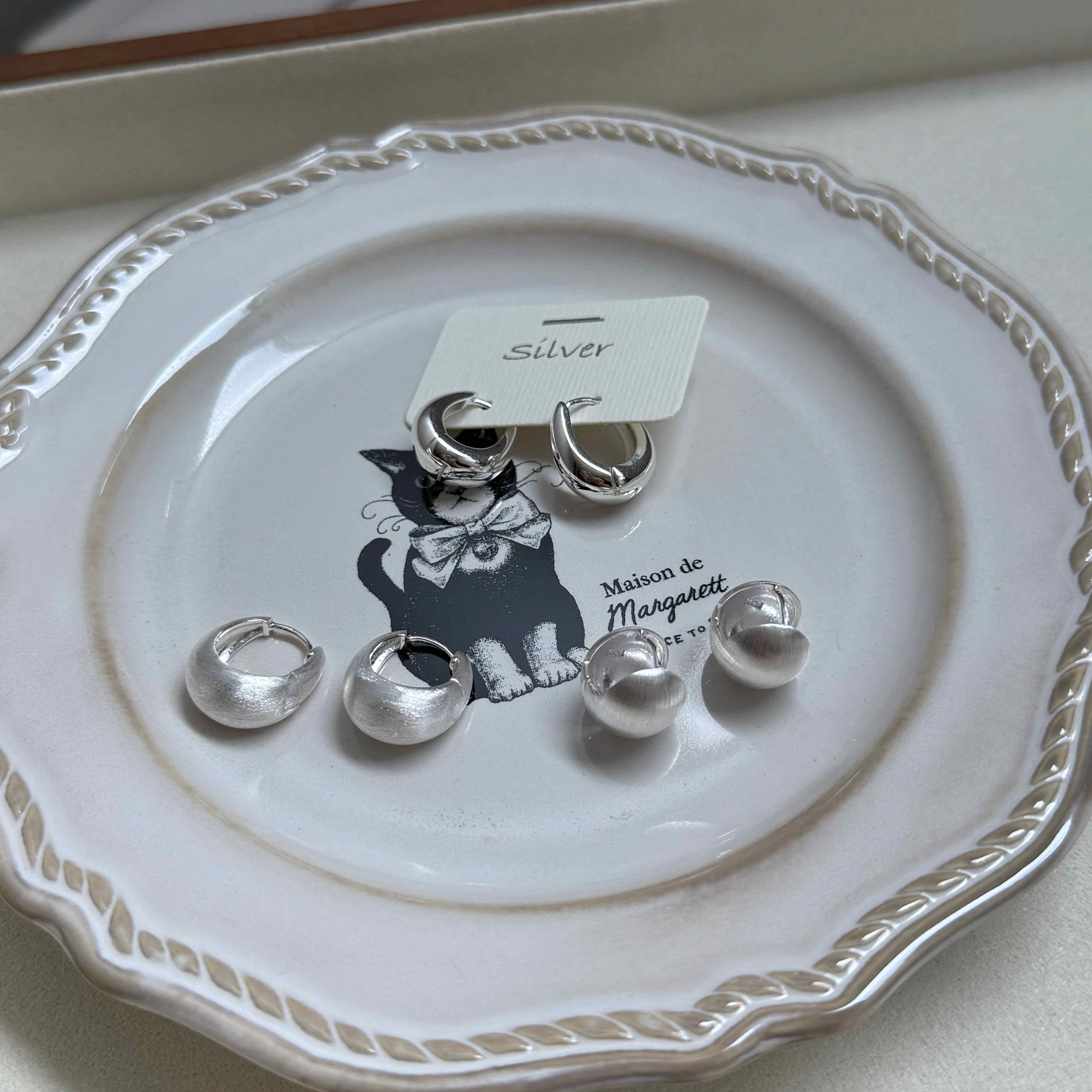 🇰🇷925 silver 冬天厚磅易扣耳環｜3 style