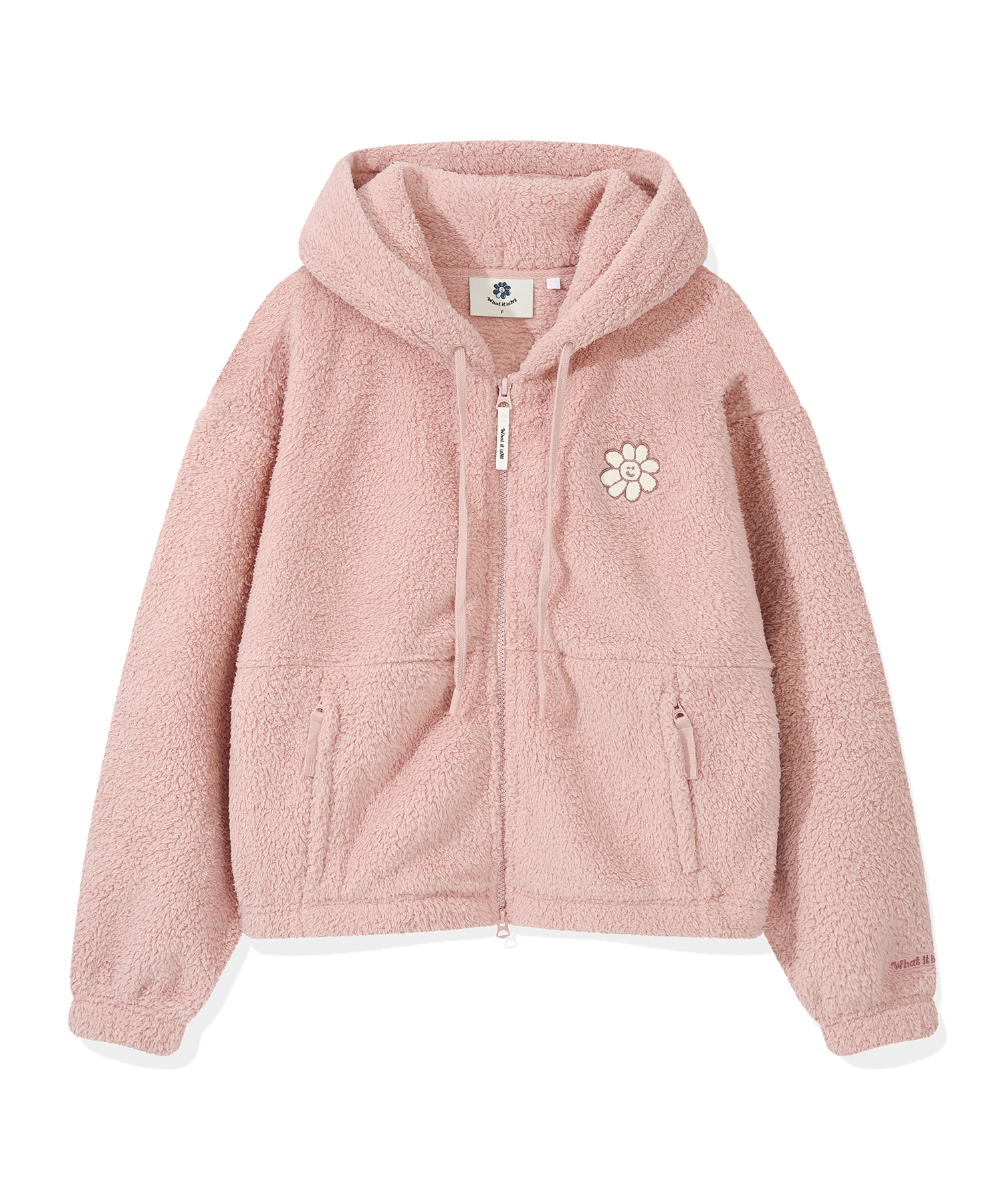 What it isn't｜小花花毛毛外套 Flory Fleece Hoodie ( 2色入 )