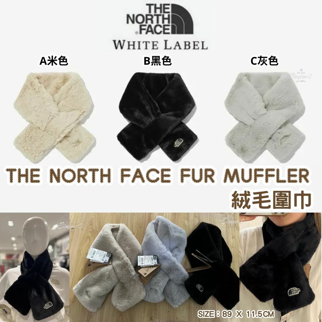 THE NORTH FACE FUR MUFFLER絨毛圍巾