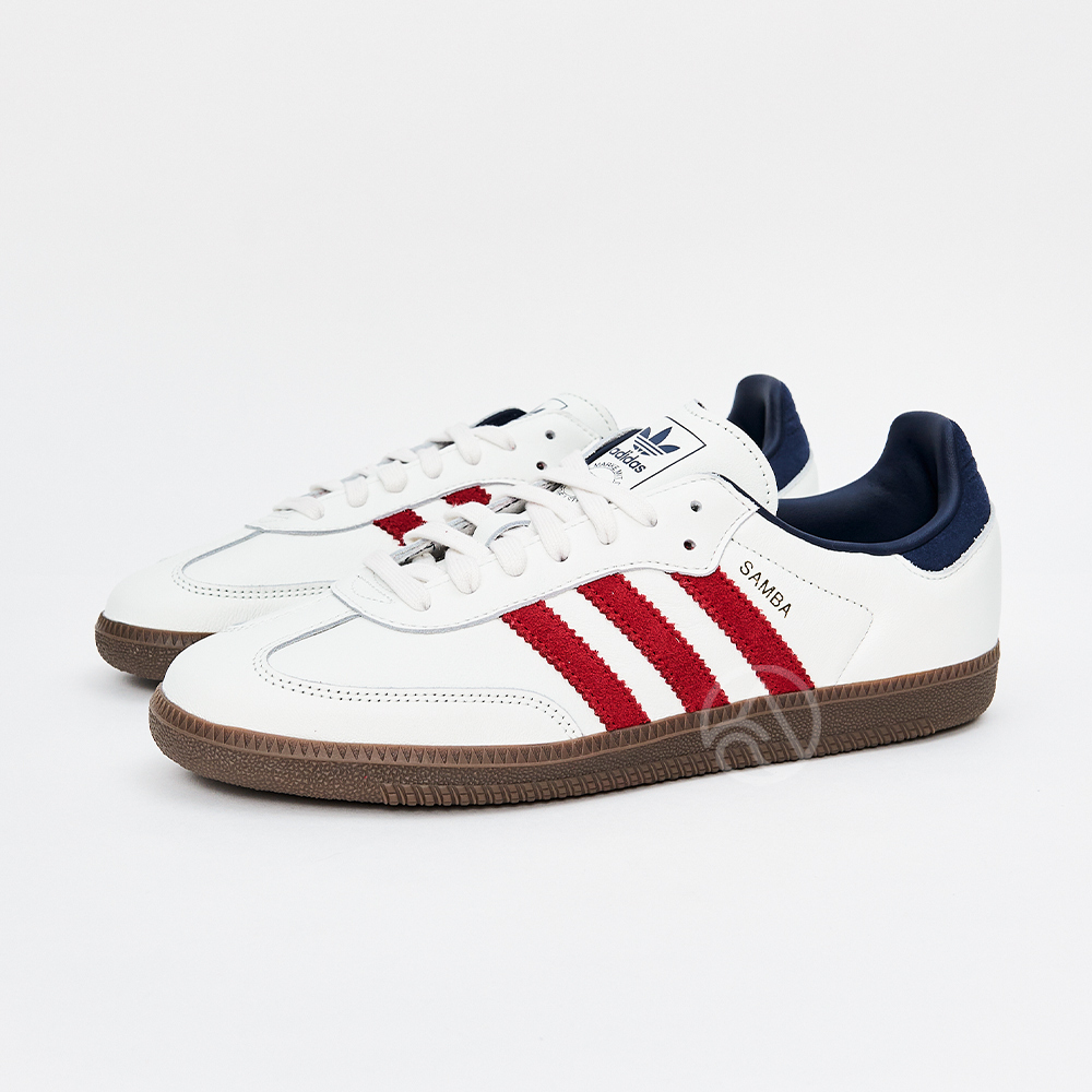 Adidas Samba OG 男鞋 女鞋 白紅色 中性 復古 膠底 經典 德訓鞋 情侶鞋 愛迪達 休閒鞋 IH4881
