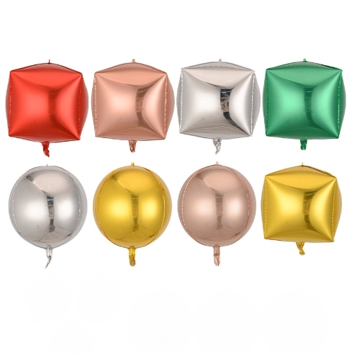 22吋 4D 方球 / 圓球 鋁膜氣球👉現貨