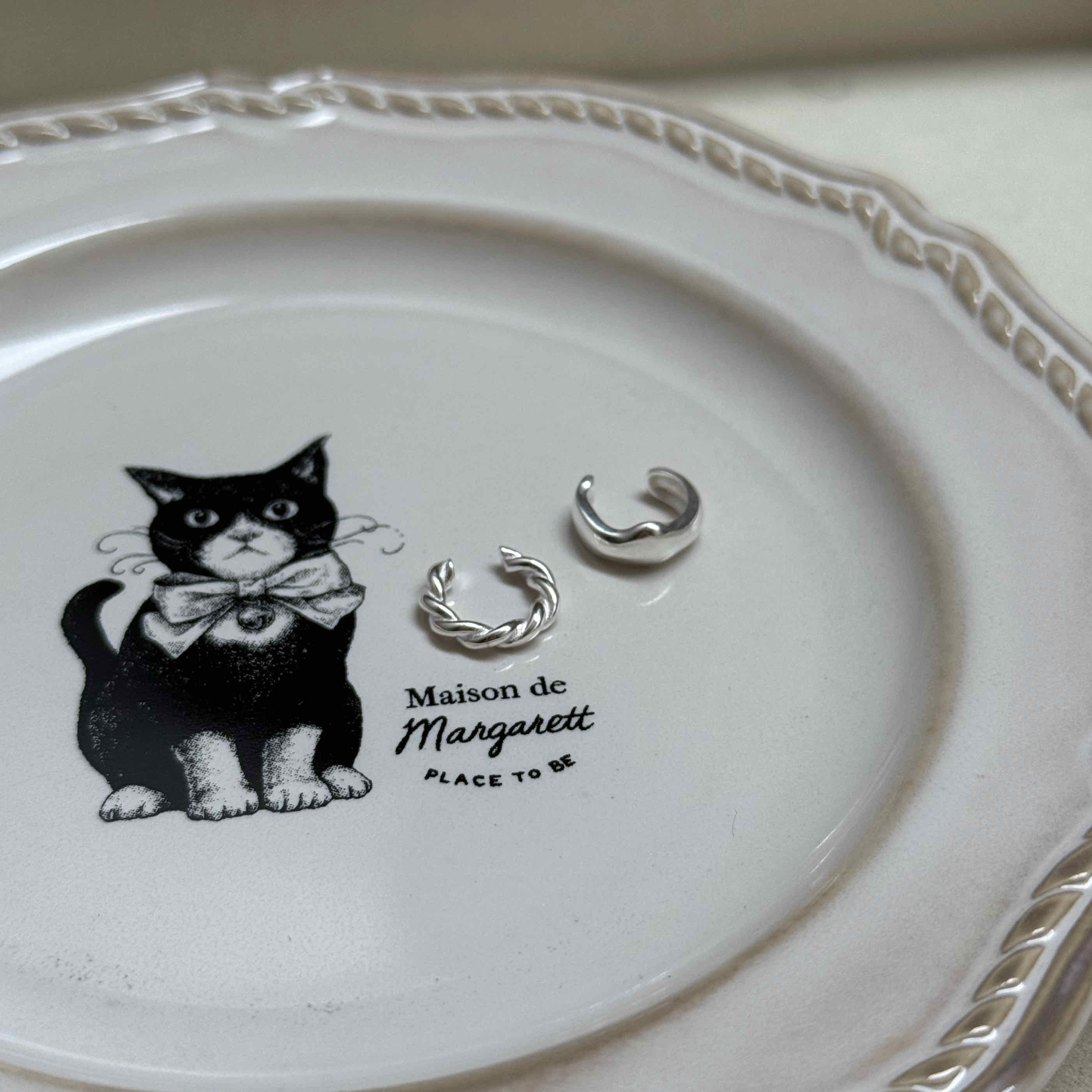 🇰🇷925 silver 厚磅耳骨夾｜2 color