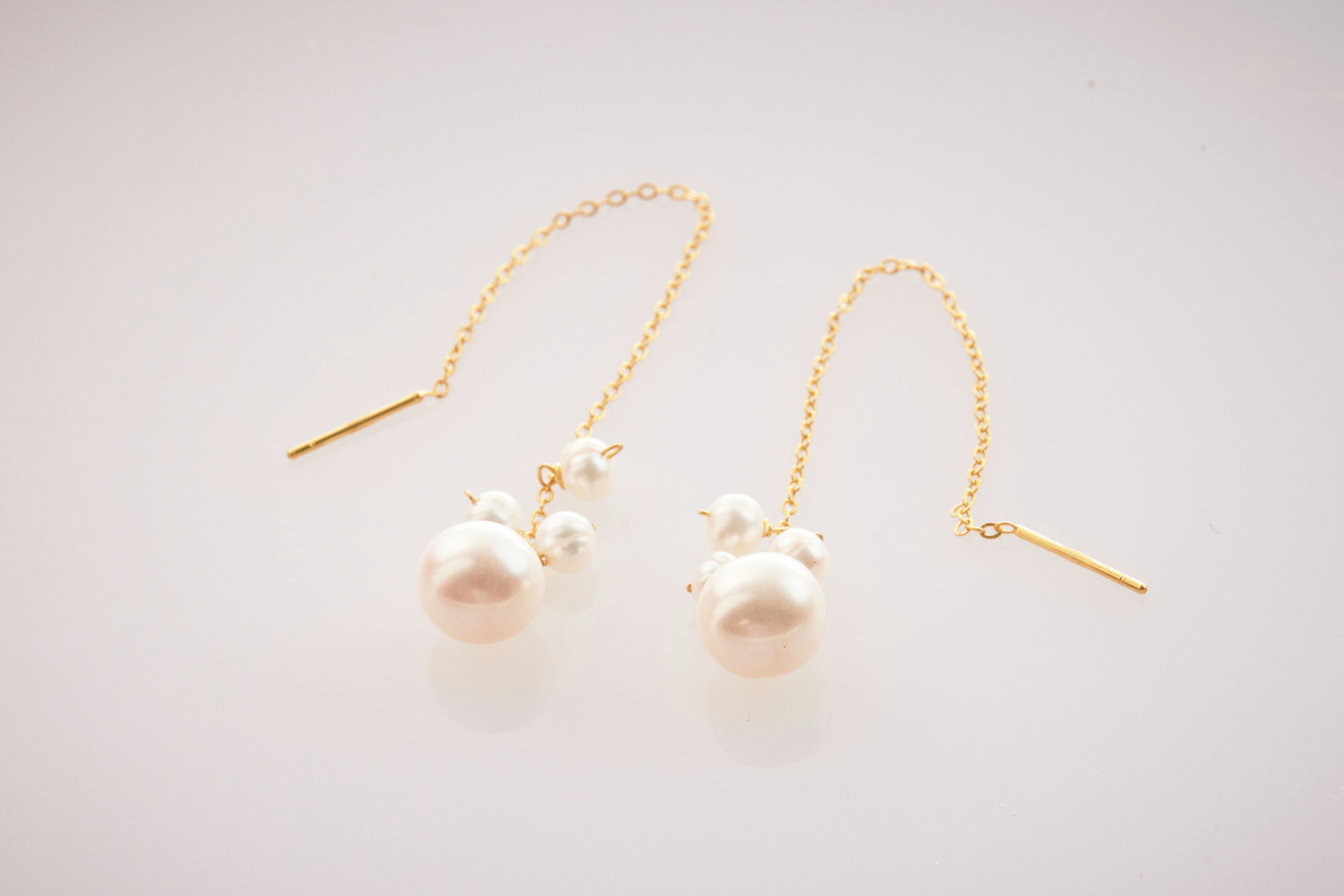 E1725  | 純銀淡水珍珠耳環