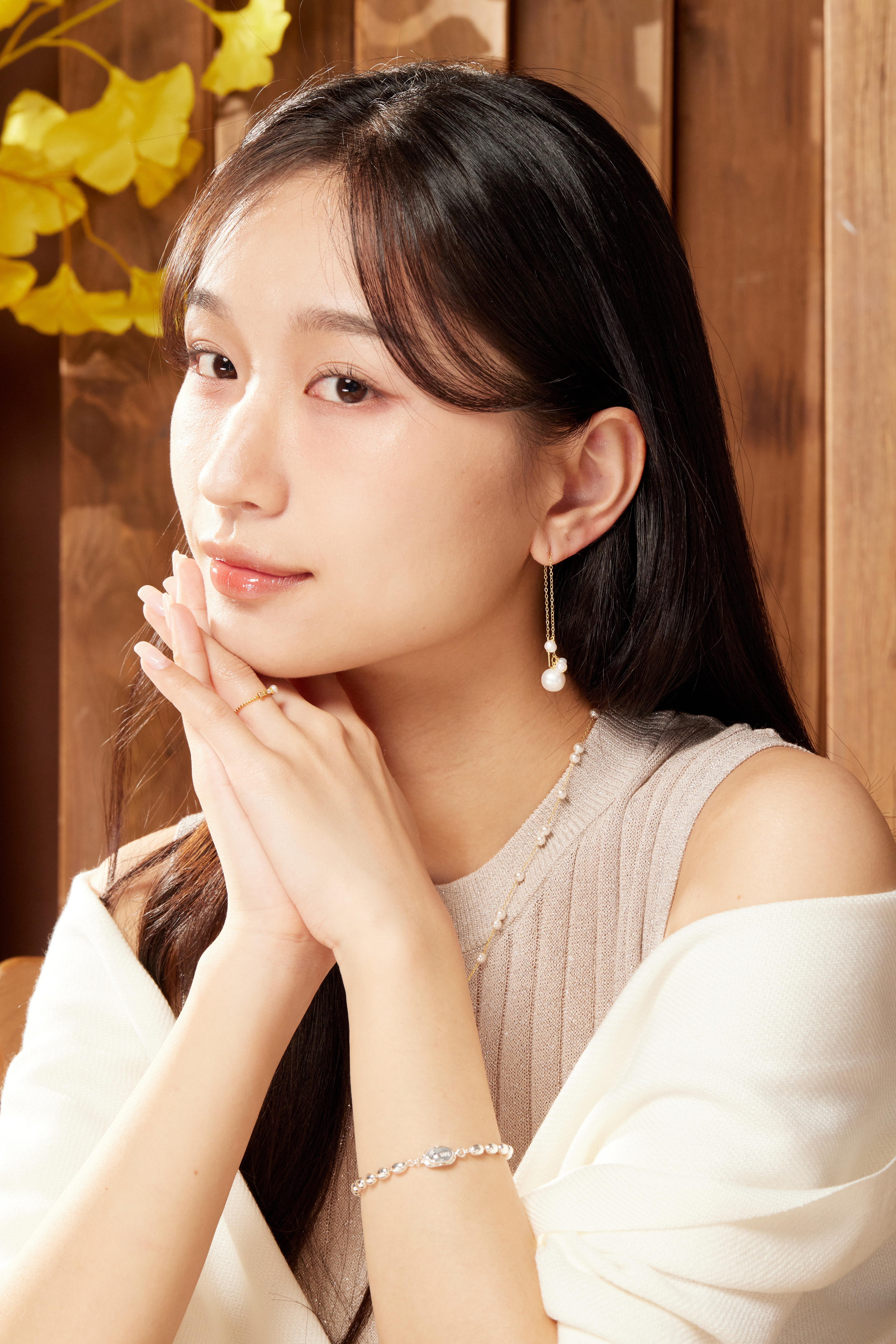 E1725  | 純銀淡水珍珠耳環