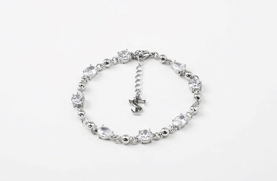 STK SmallTownKid 鑲鑽LOGO 手鍊