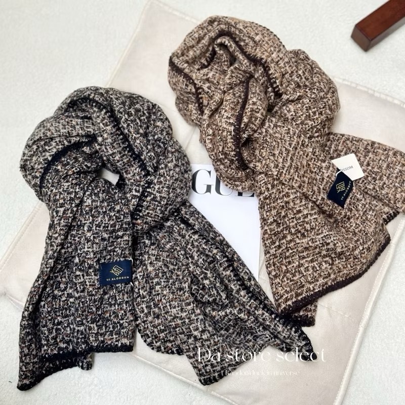 超親膚巴洛克織紋圍巾/四色
