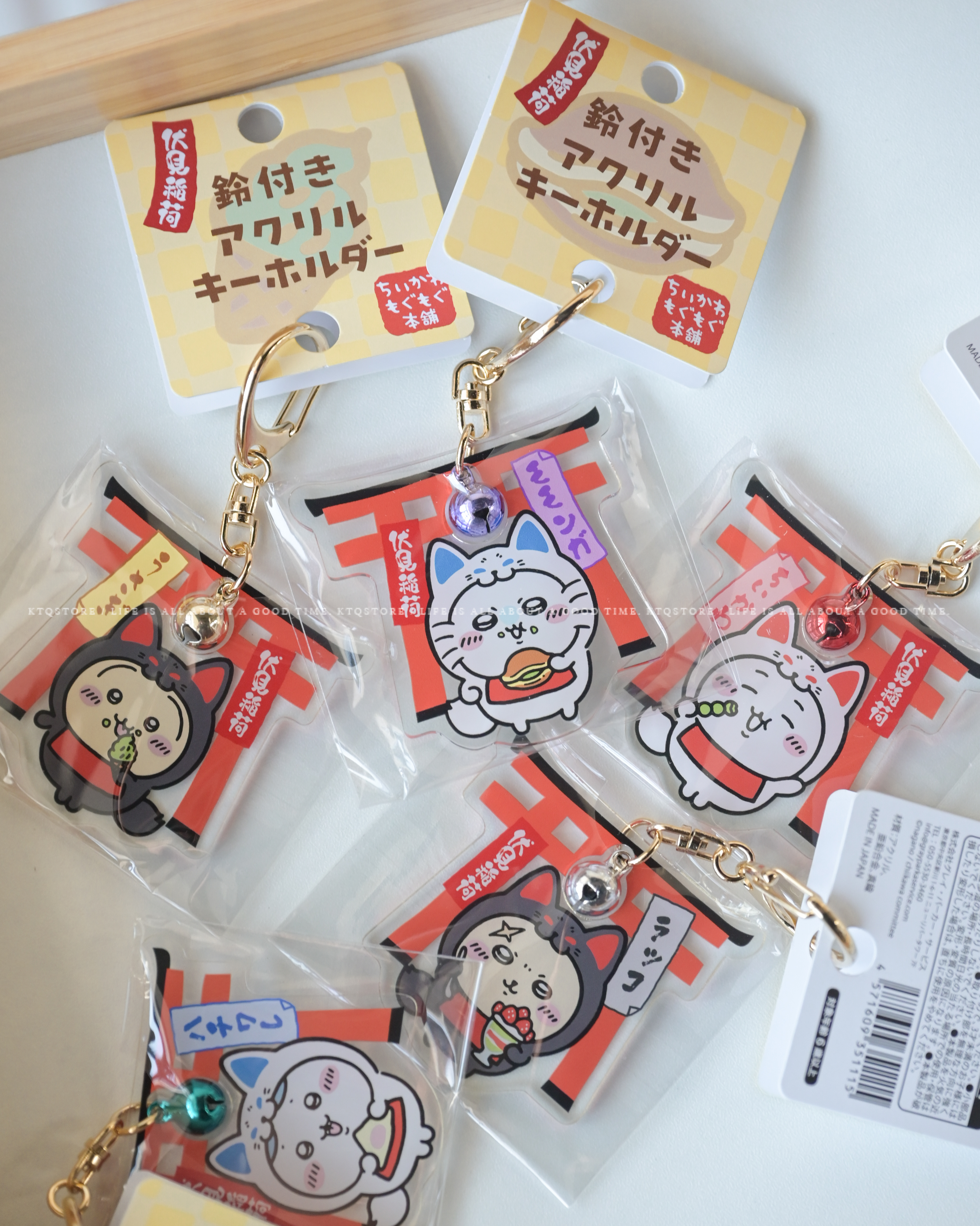 KTQ STORE ‧ 日本 Chiikawa吉伊卡哇 伏見稻荷 一周年 壓克力吊飾