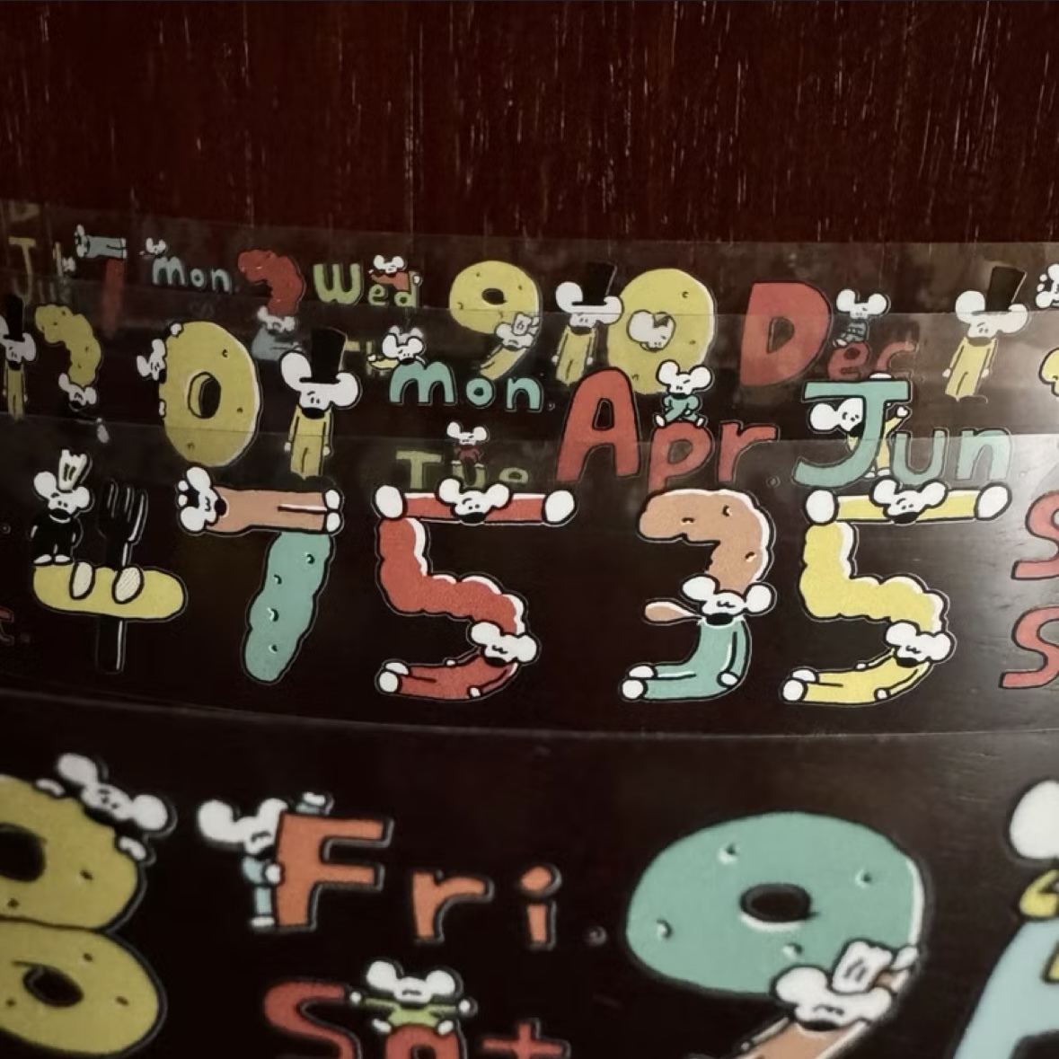 Numbers 小老鼠PET膠帶｜1991w2992