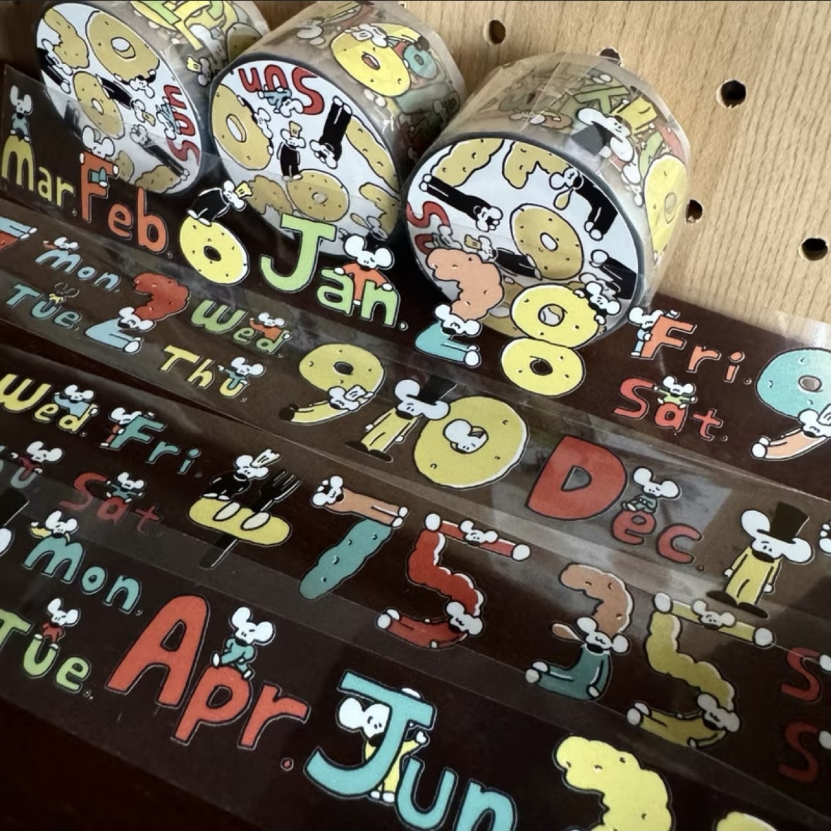 Numbers 小老鼠PET膠帶｜1991w2992