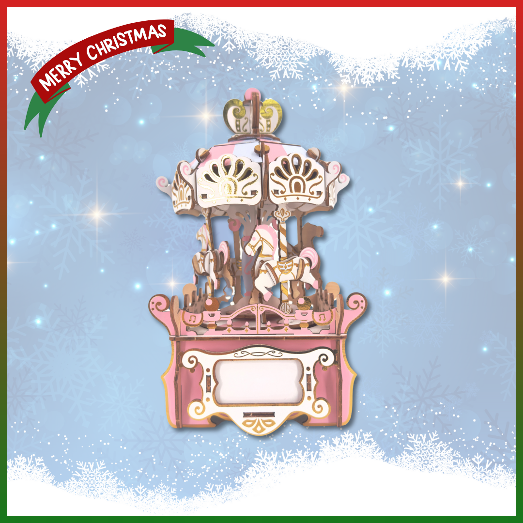 Jigzle 3D Puzzle - Musical Box：Merry-go-round (New)