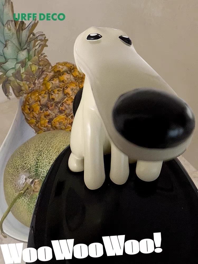 URFF DECO長鼻狗鑰匙管家 磁吸玄關桌面托盤擺件