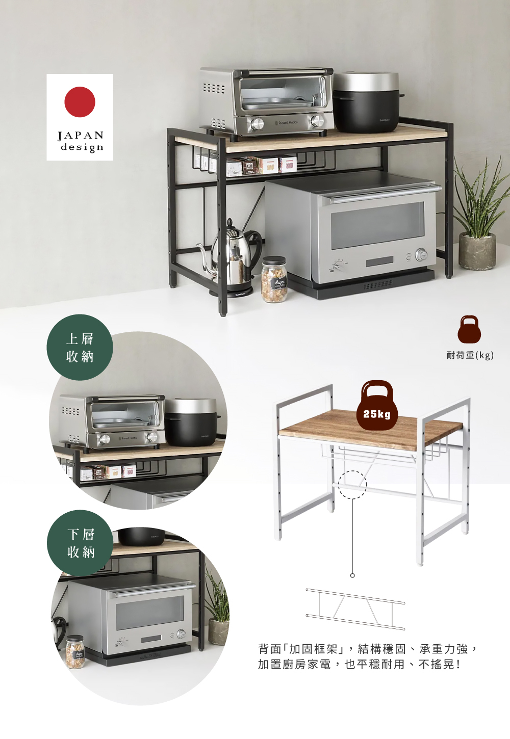 Brooklyn Series六段調節式萬用收納架(單層款寬度84.5cm)