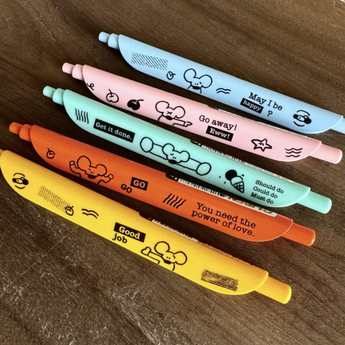 小老鼠中性筆夾 Clipen 0.7黑筆｜ 1991w2992