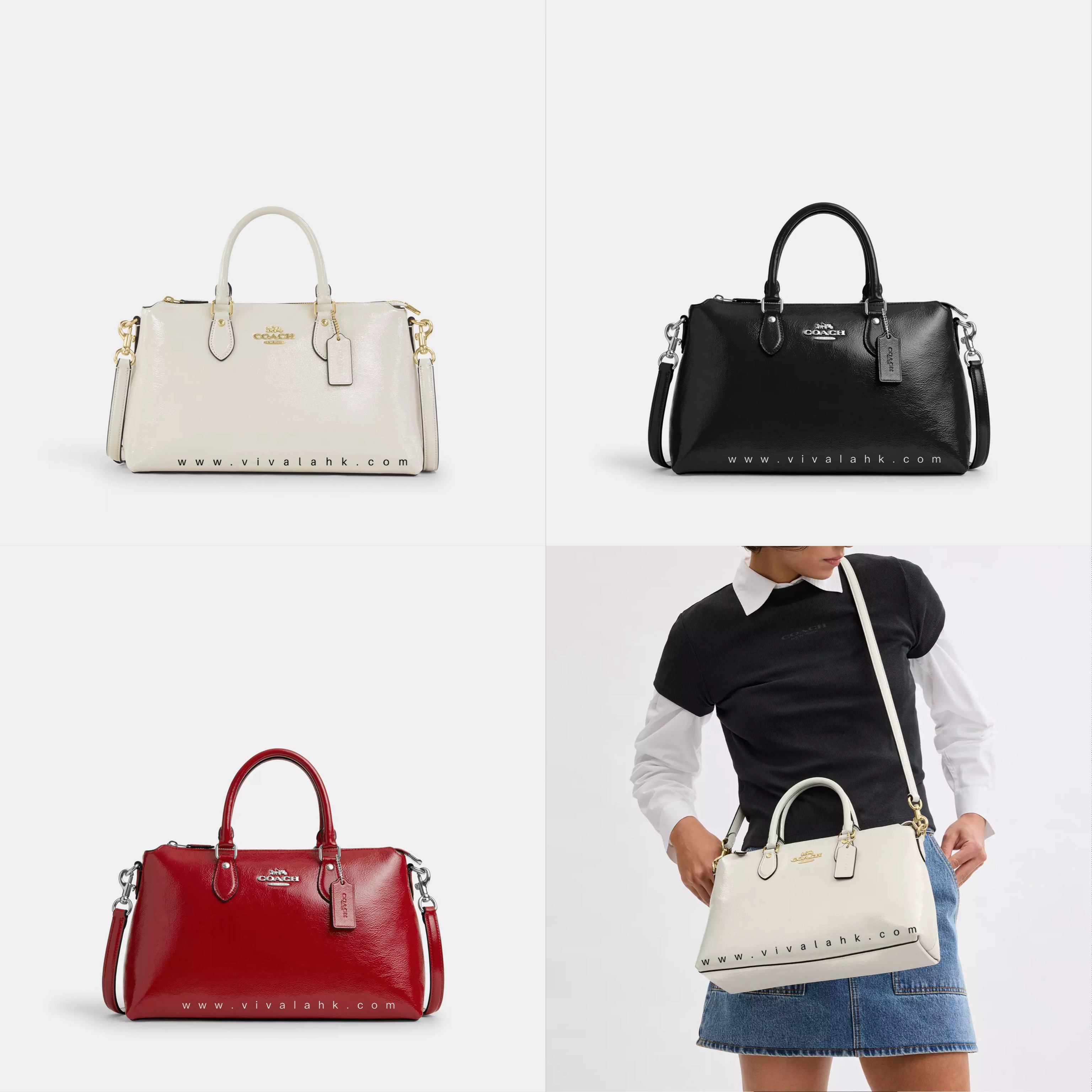 Coach - Georgia Satchel Bag (光面皮) (CV942)