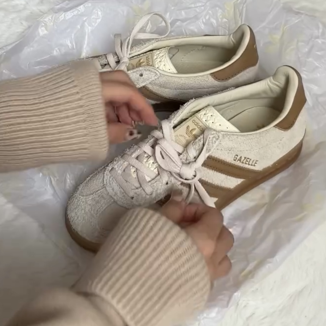 ADIDAS GAZELLE INDOOR  奶油焦糖 絨毛 奶茶色 米色 卡其色 咖啡色 焦糖底 男女鞋 JR2726 / 預購