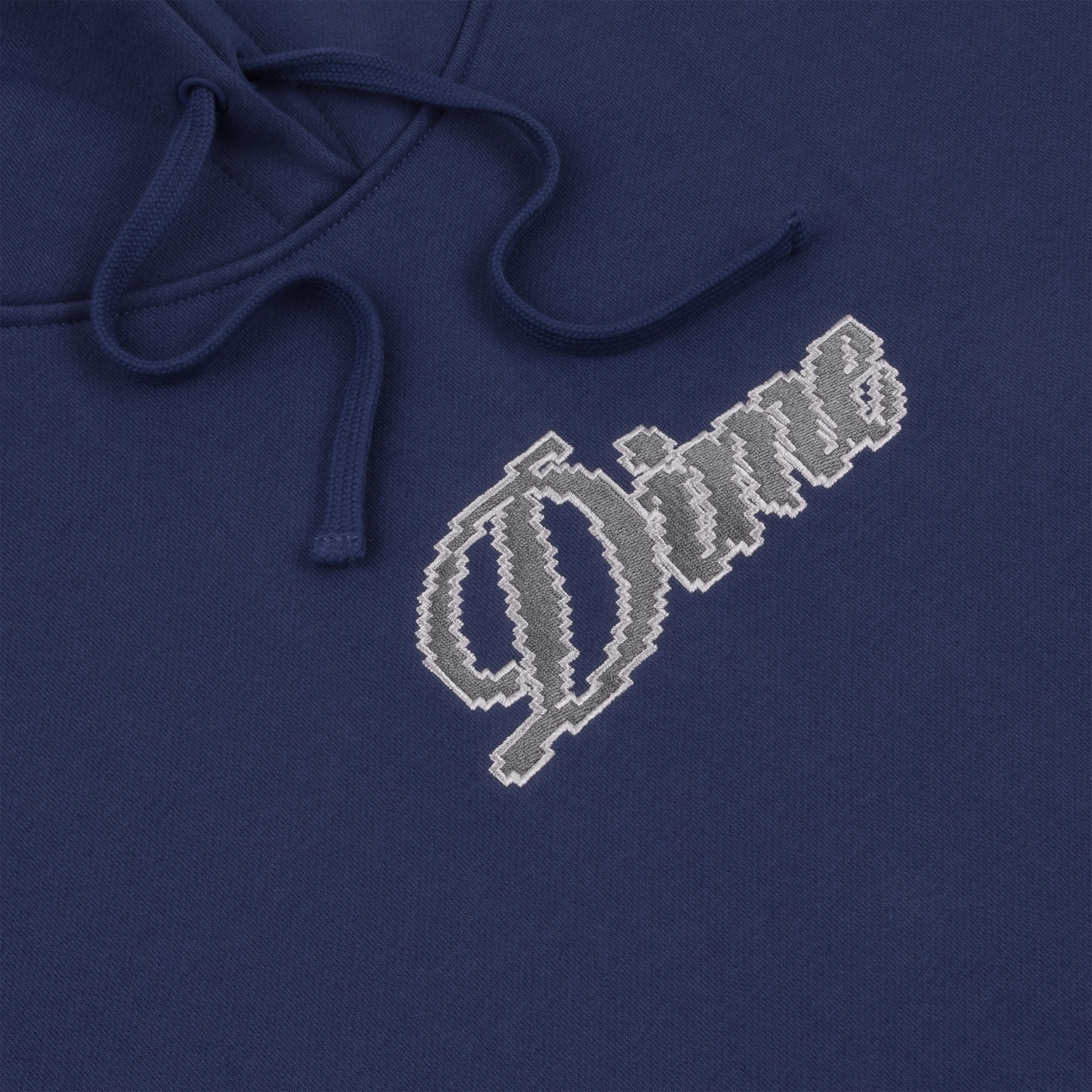 DIME | Pixel Cursive Hoodie "Night Blue"