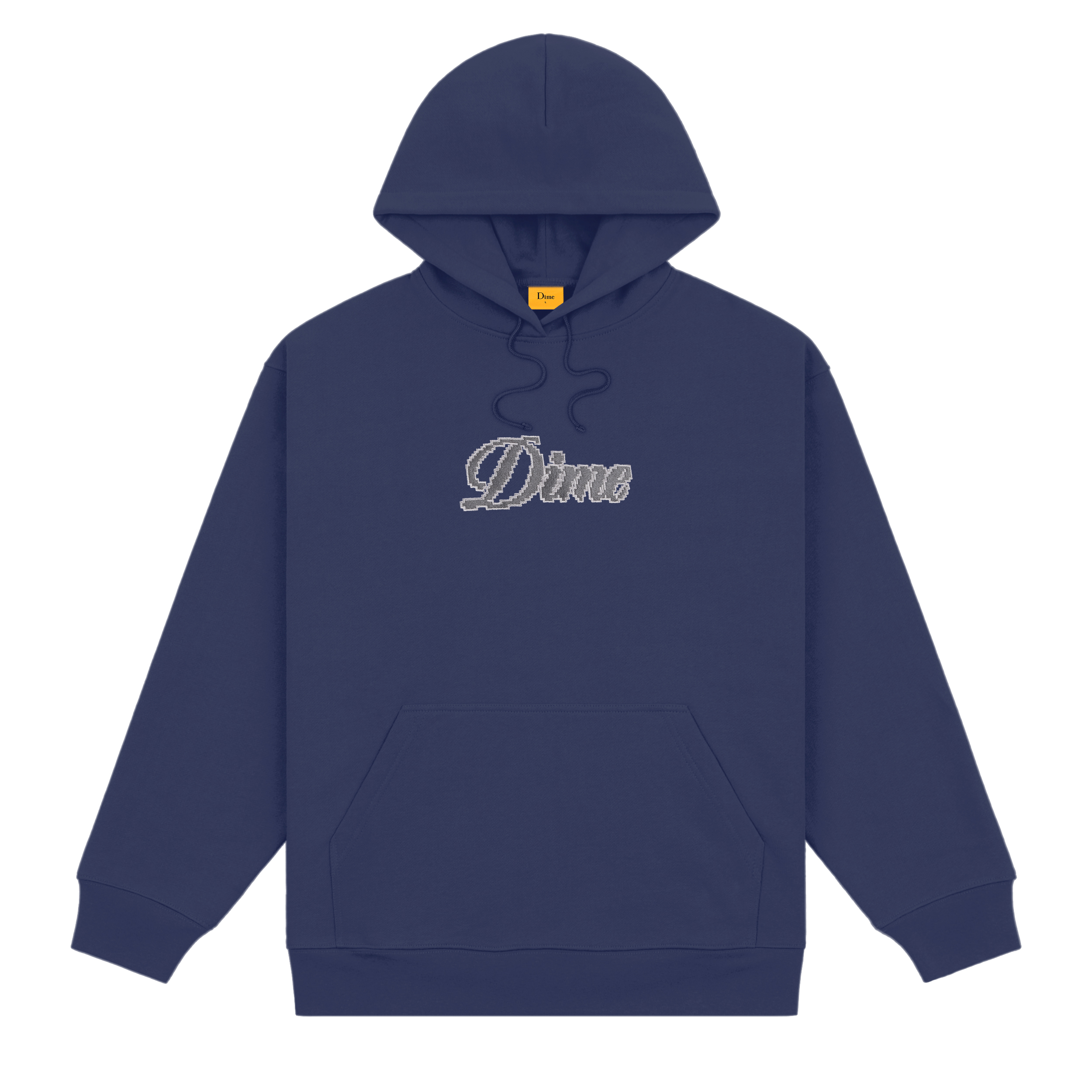 DIME | Pixel Cursive Hoodie "Night Blue"