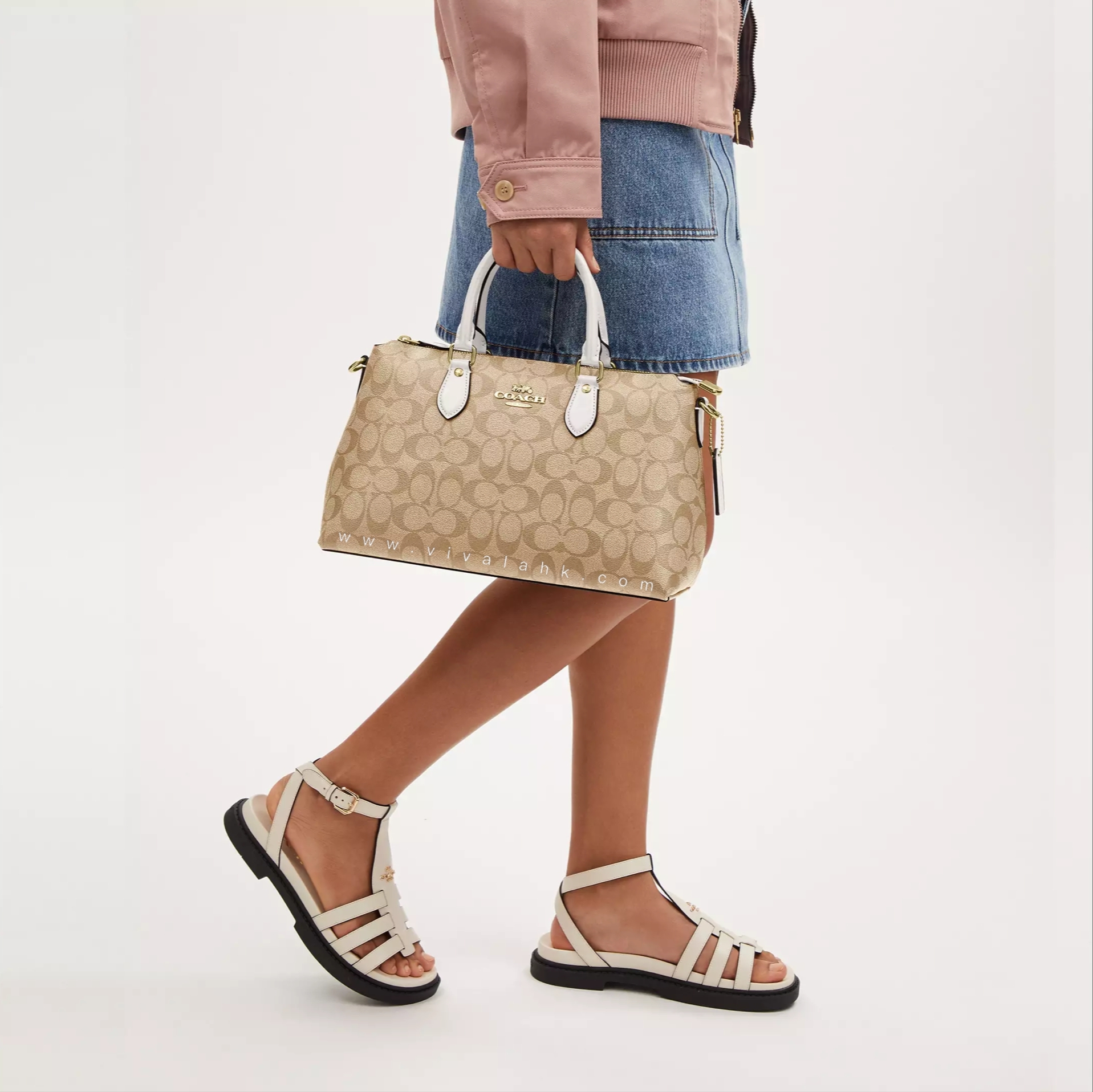 Coach - Georgia Satchel Bag (C字暗花) (CR157)