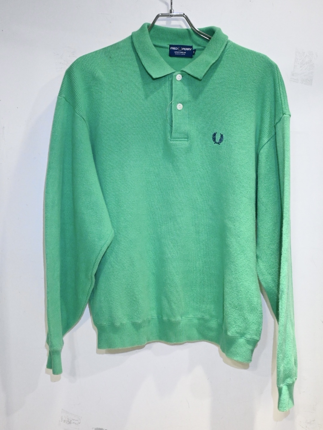 90s FRED PERRY Knit Polo Shirt (Made in Japan)
