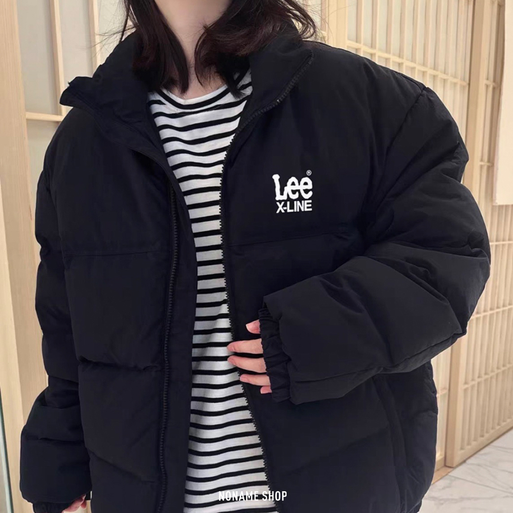 LEE 經典LOGO 立領 麵包 羽絨 外套 (男款)