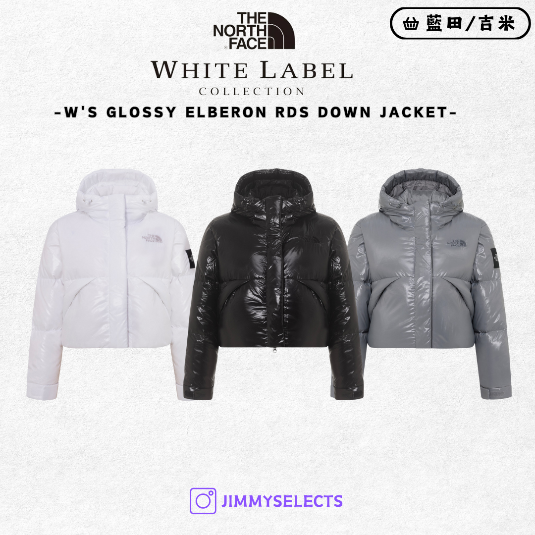 【代購】THE NORTH FACE 北臉 白標 女 GLOSSY ELBERON RDS 亮面 羽絨 外套 NJ1DQ81
